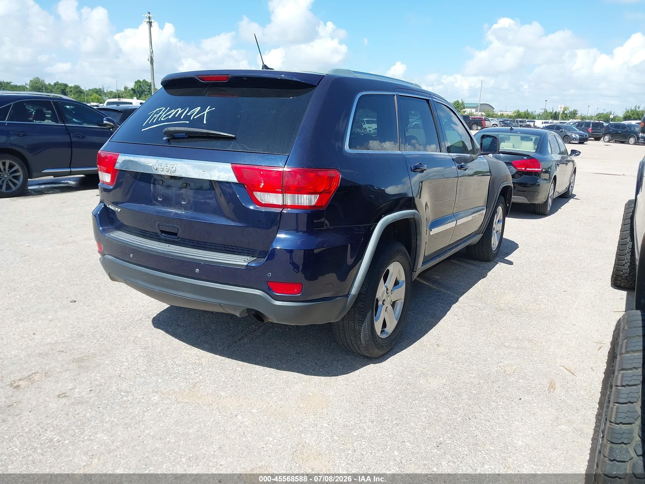 2012 Jeep Grand Cherokee Laredo Blue vin: 1C4RJEAG1CC129137