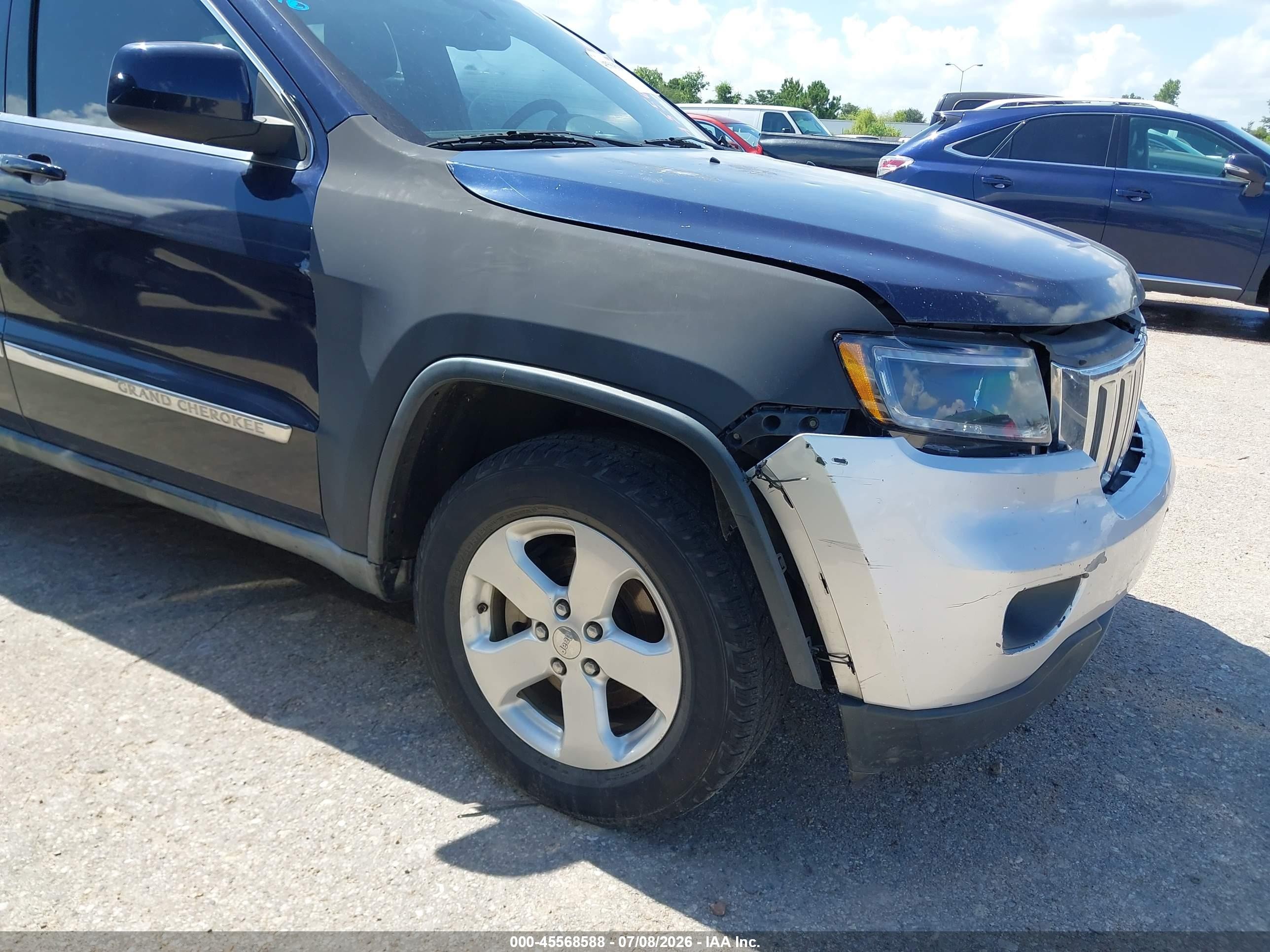 2012 Jeep Grand Cherokee Laredo Blue vin: 1C4RJEAG1CC129137