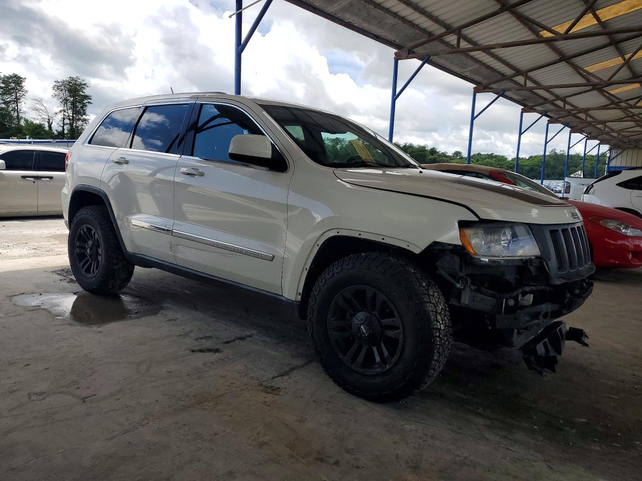 2012 Jeep Grand Cherokee Laredo White vin: 1C4RJEAG1CC177480