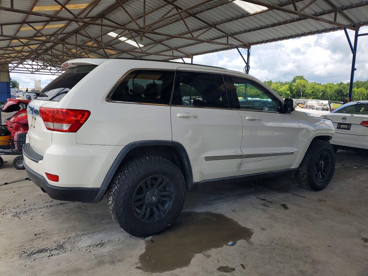 2012 Jeep Grand Cherokee Laredo White vin: 1C4RJEAG1CC177480