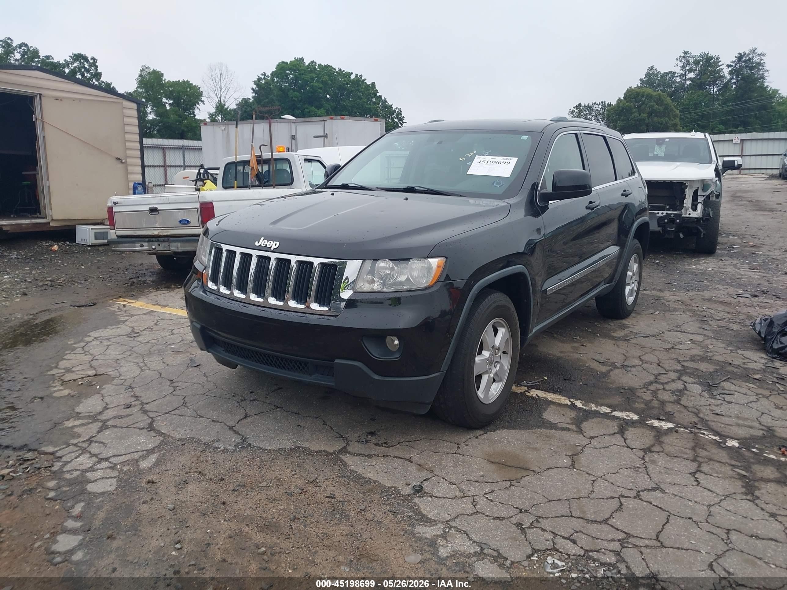 2012 Jeep Grand Cherokee Laredo Black vin: 1C4RJEAG1CC236186