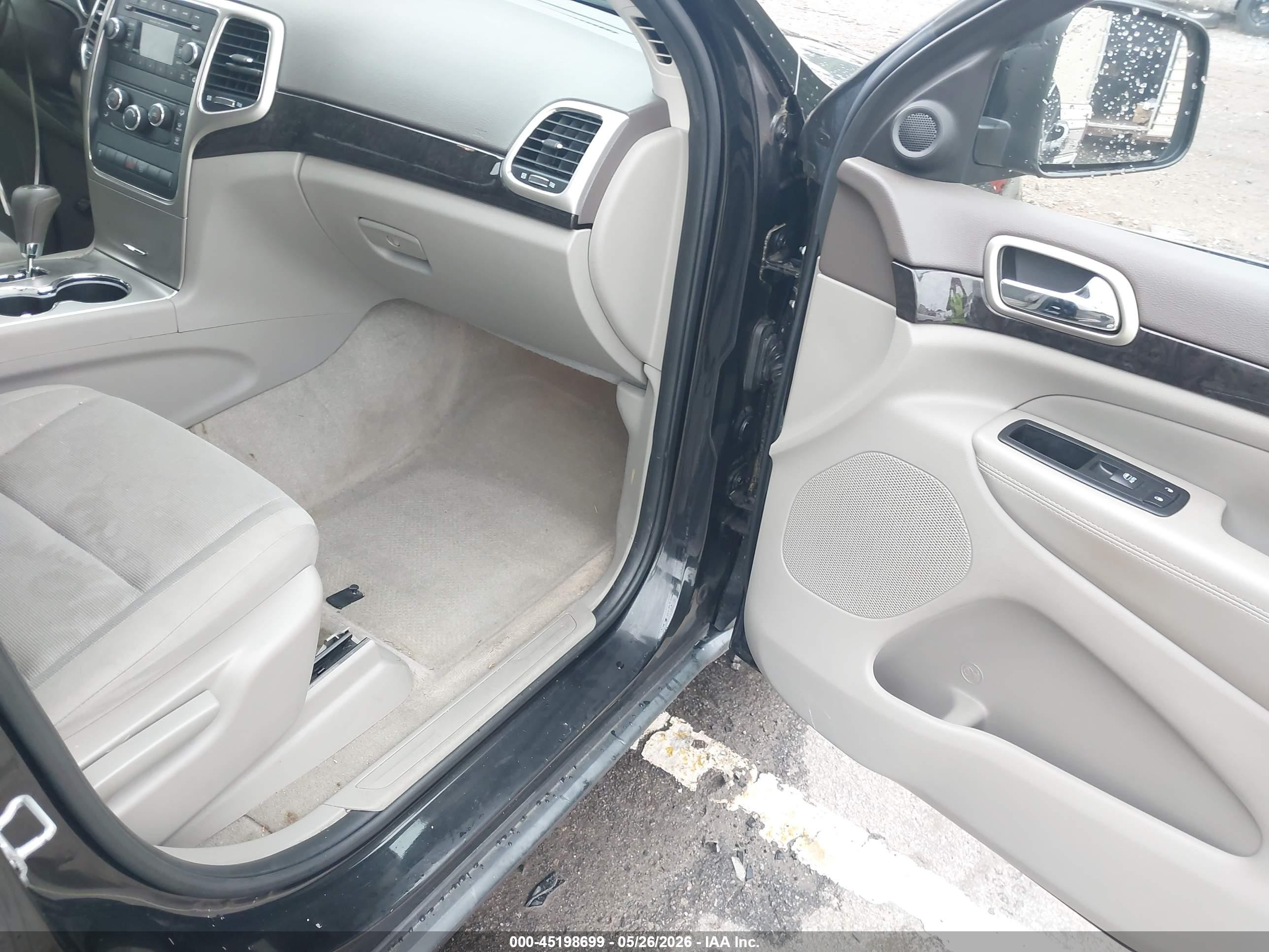2012 Jeep Grand Cherokee Laredo Black vin: 1C4RJEAG1CC236186