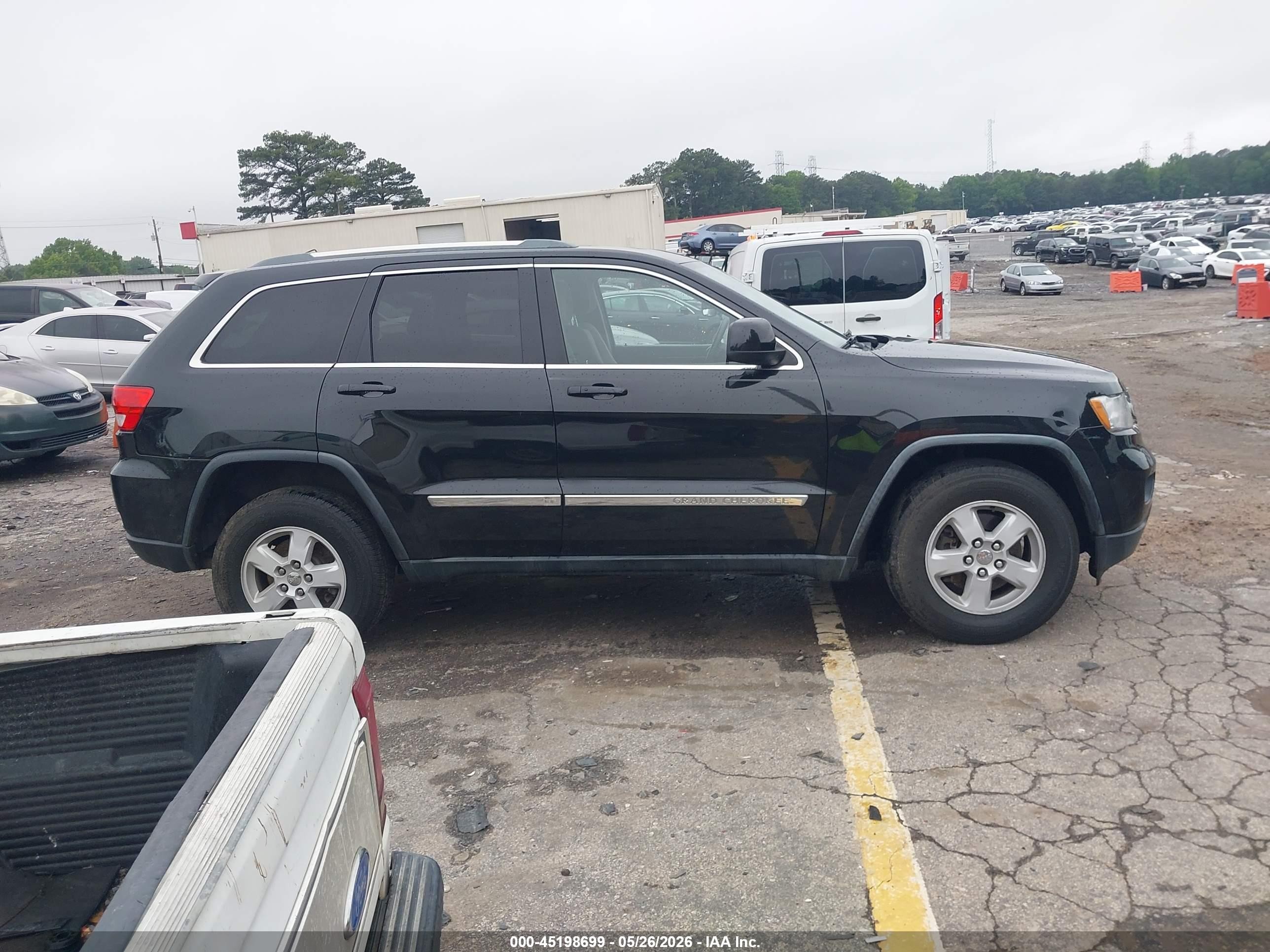 2012 Jeep Grand Cherokee Laredo Black vin: 1C4RJEAG1CC236186