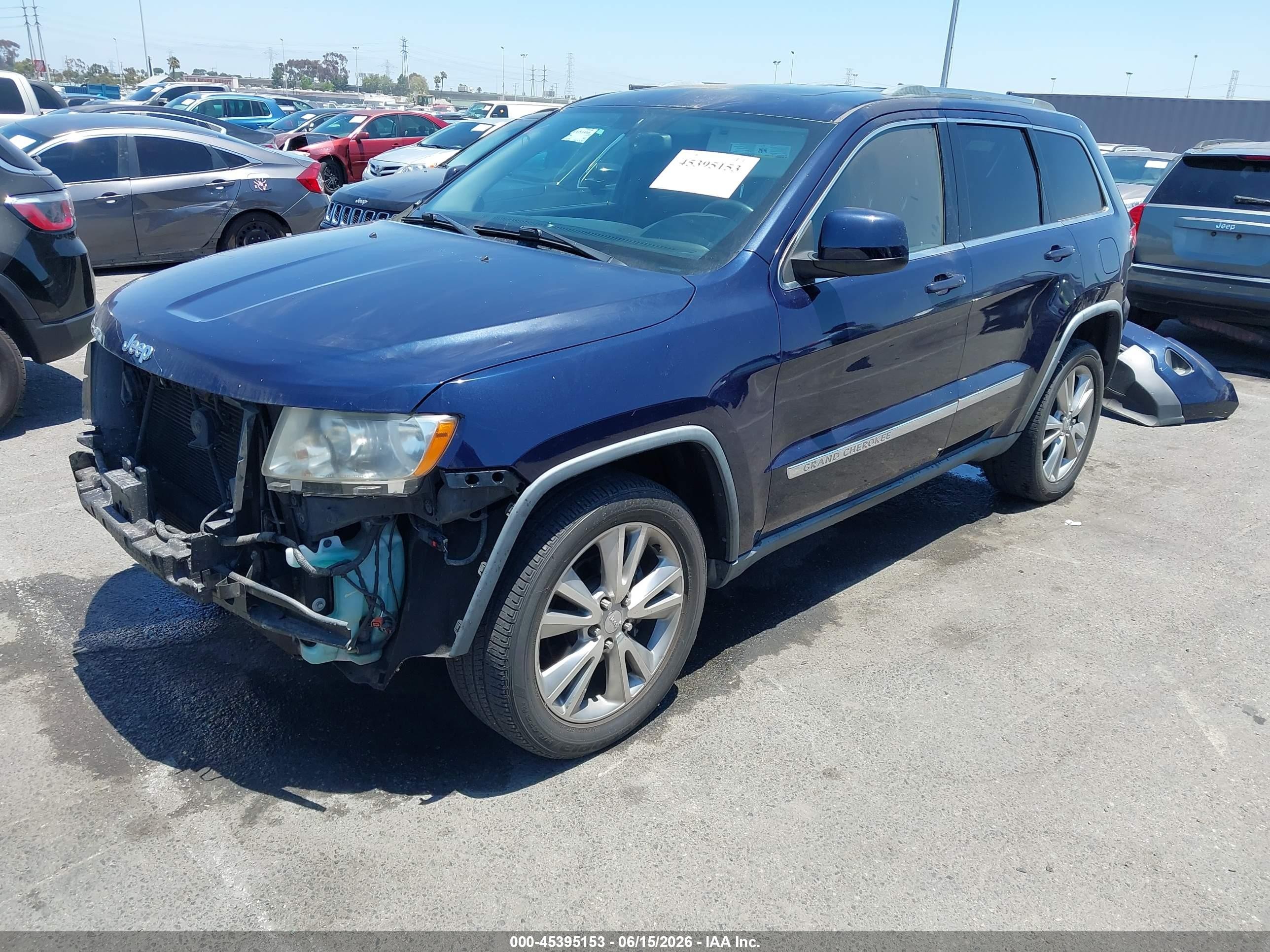 2012 Jeep Grand Cherokee Laredo Blue vin: 1C4RJEAG1CC328205