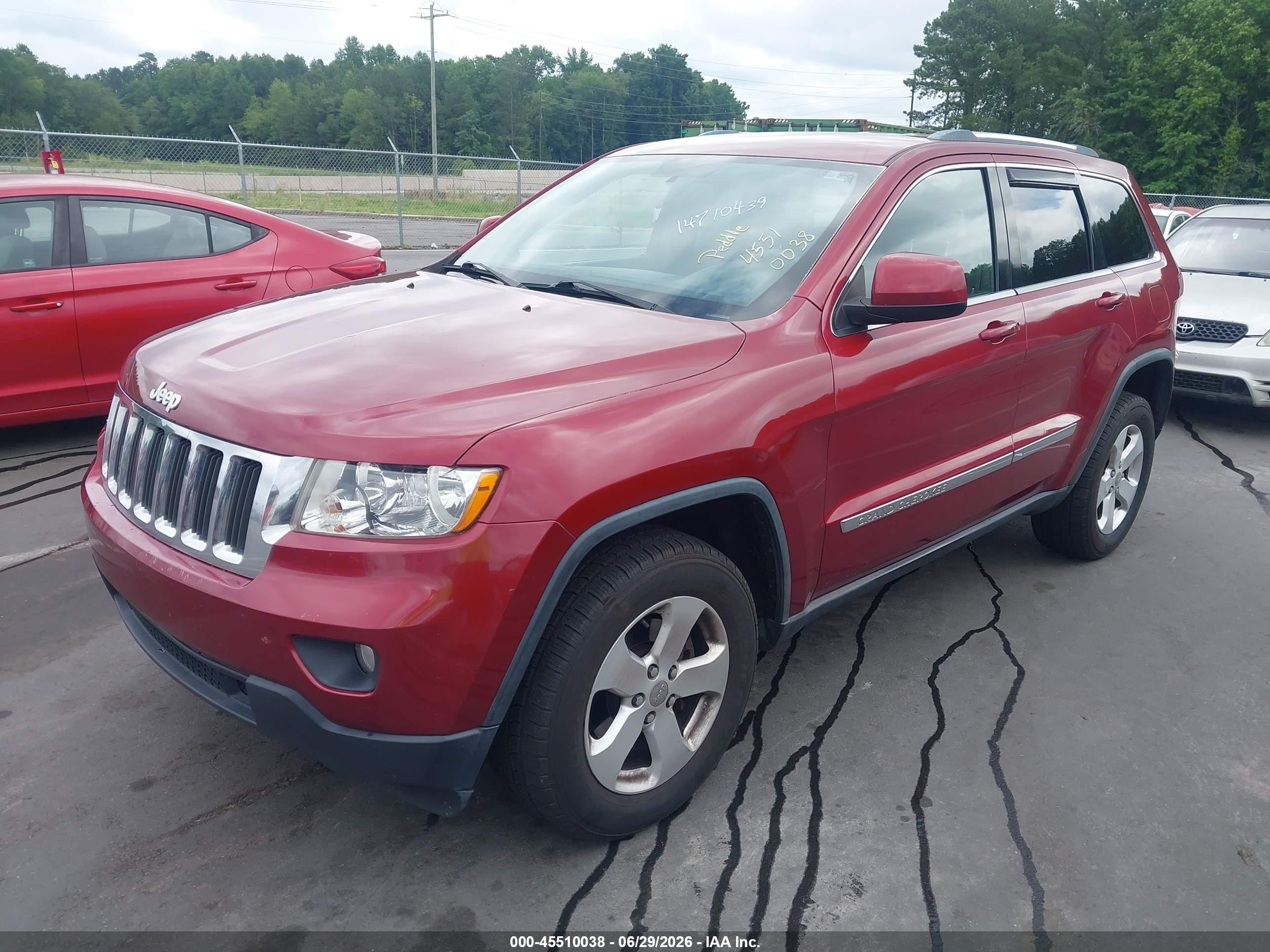 2013 Jeep Grand Cherokee Laredo Burgundy vin: 1C4RJEAG1DC507765