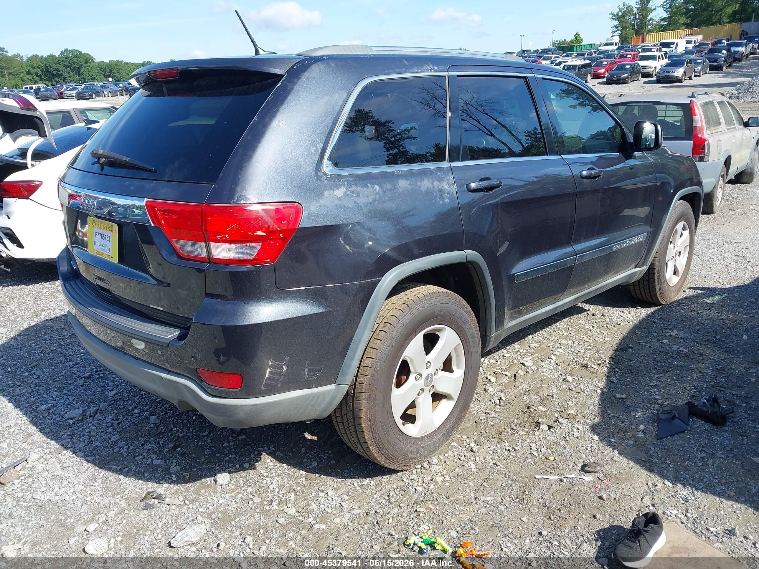 2013 Jeep Grand Cherokee Laredo Черный vin: 1C4RJEAG1DC643345