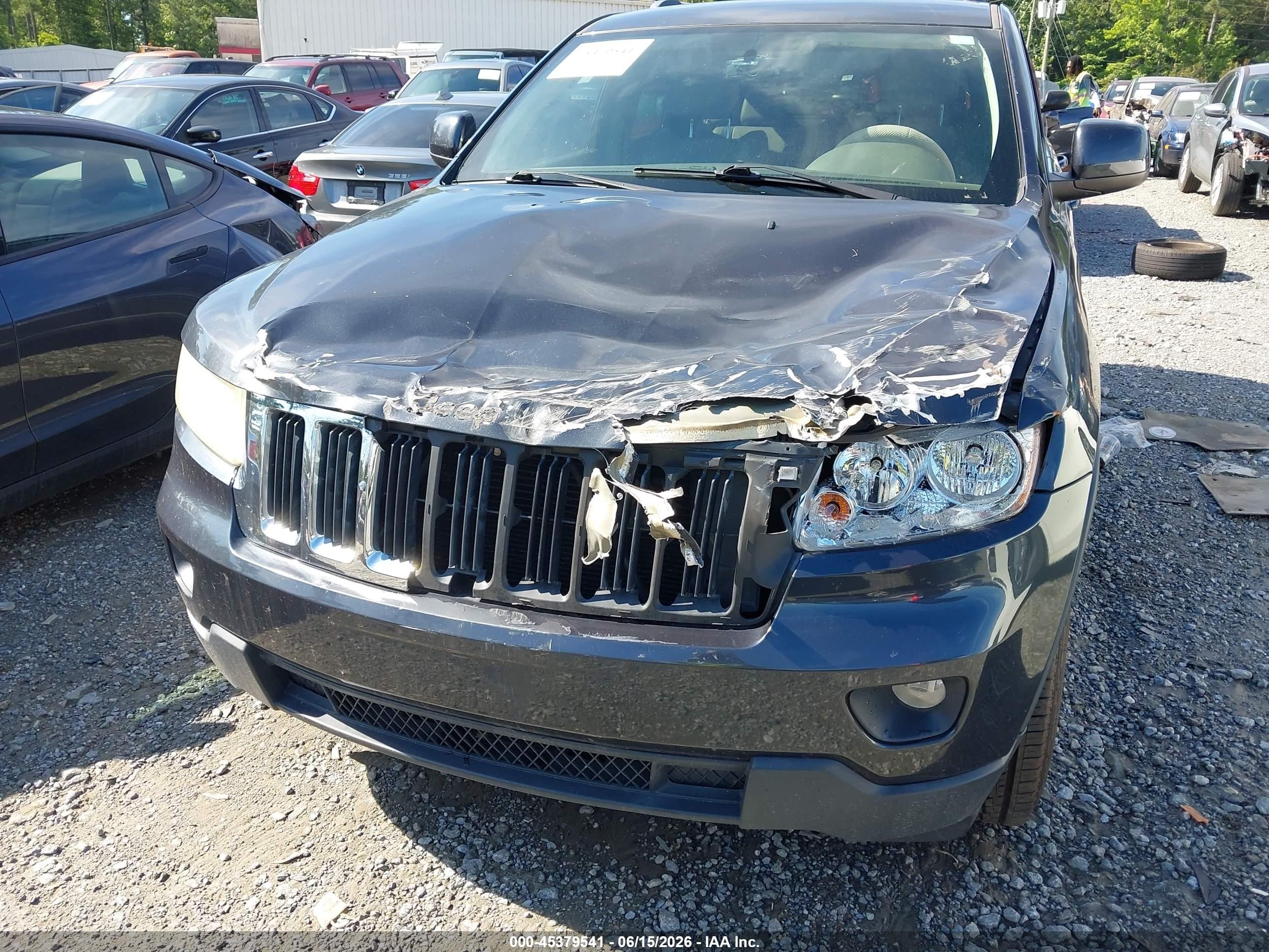 2013 Jeep Grand Cherokee Laredo Черный vin: 1C4RJEAG1DC643345