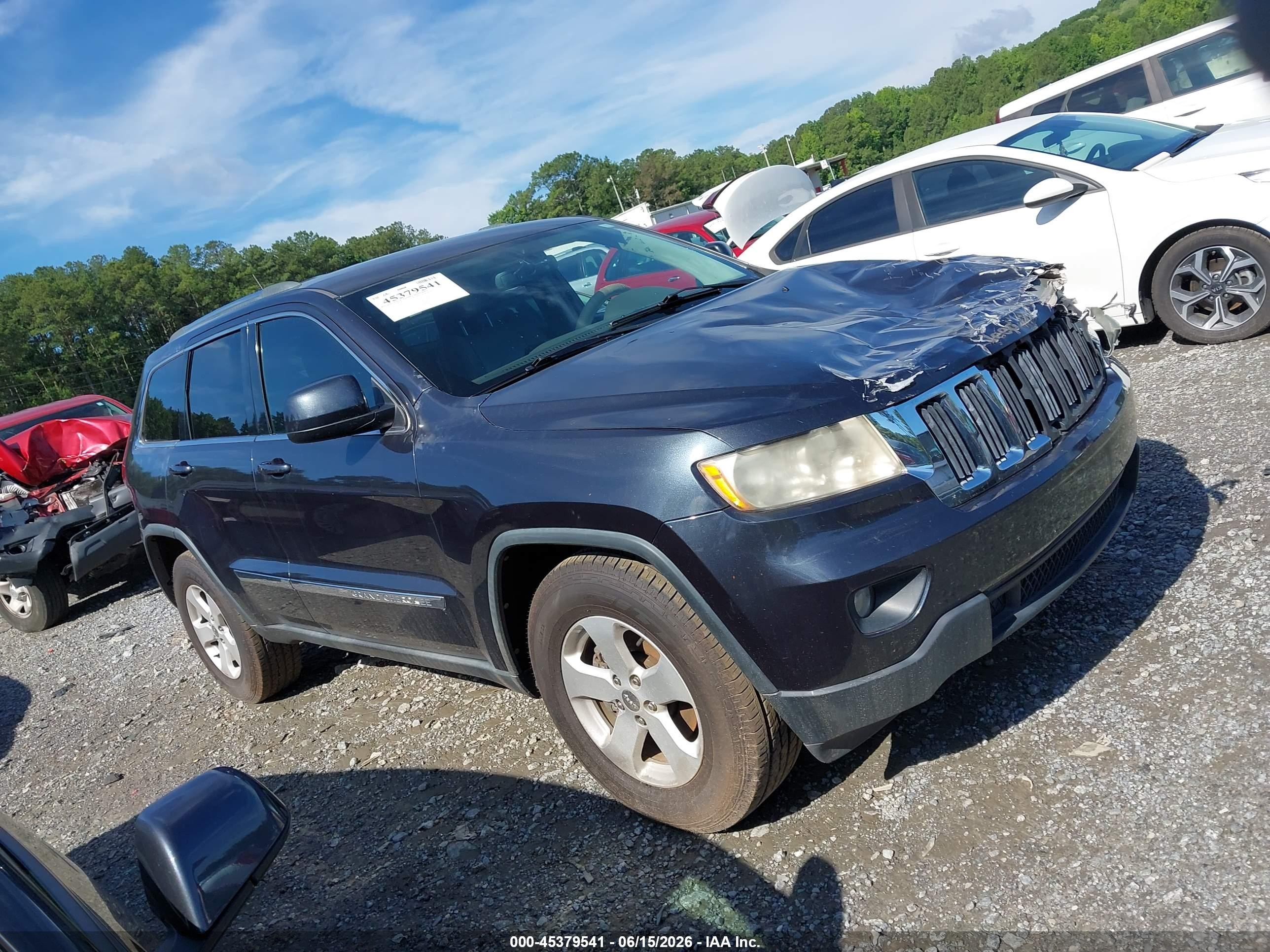 2013 Jeep Grand Cherokee Laredo Черный vin: 1C4RJEAG1DC643345