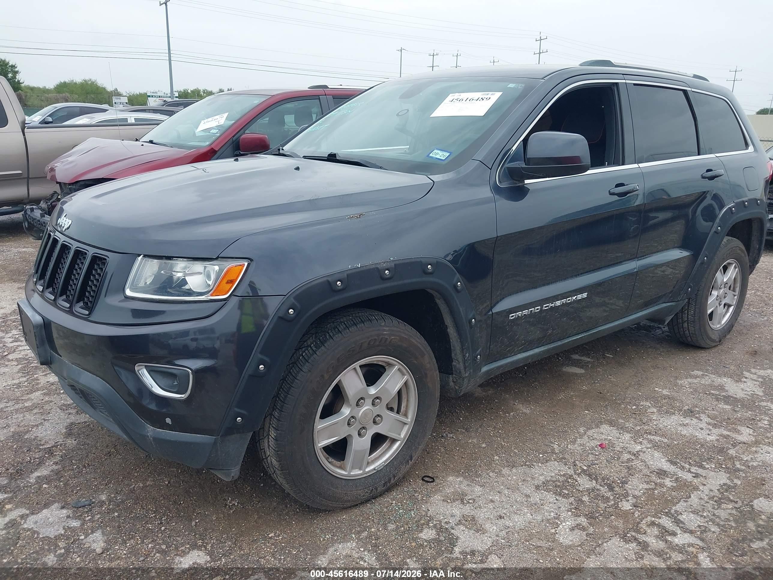 2014 Jeep Grand Cherokee Laredo Gray vin: 1C4RJEAG1EC216748