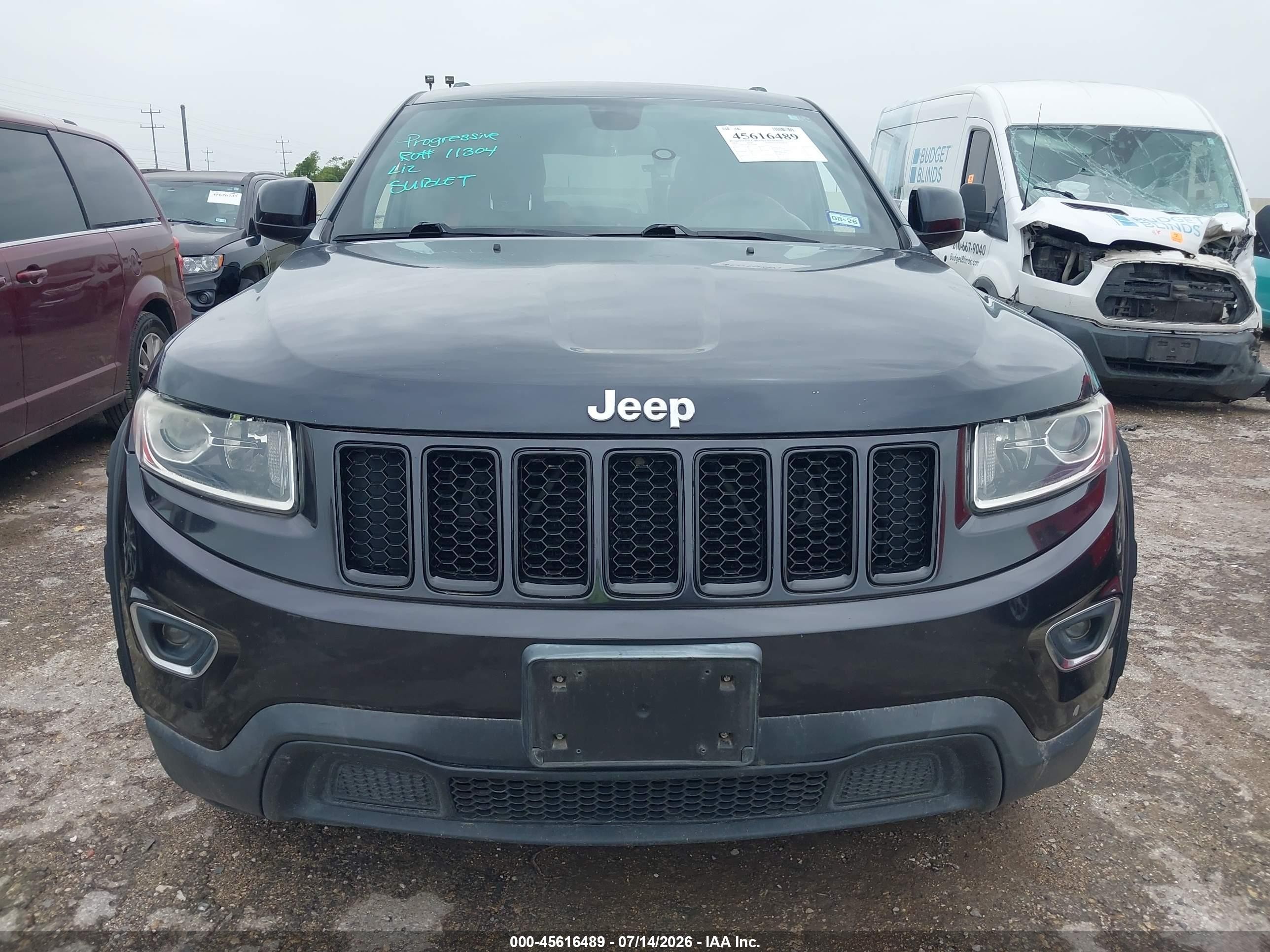 2014 Jeep Grand Cherokee Laredo Gray vin: 1C4RJEAG1EC216748