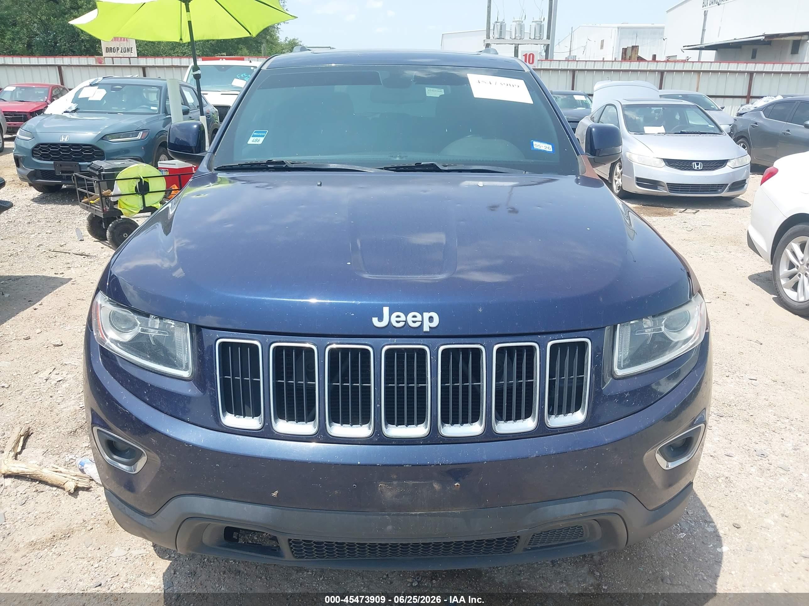 2014 Jeep Grand Cherokee Laredo Blue vin: 1C4RJEAG1EC270809