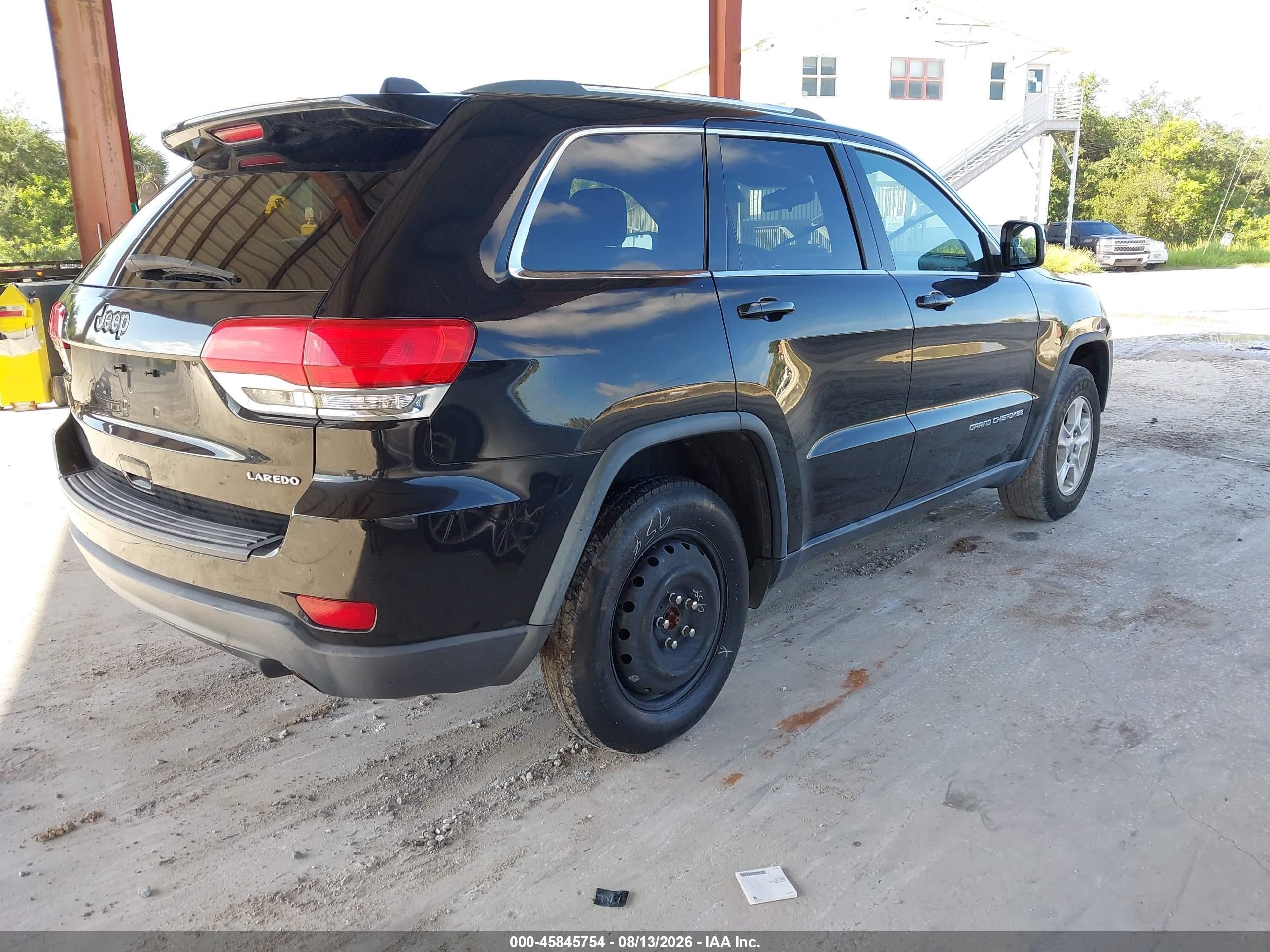 2015 Jeep Grand Cherokee Laredo Black vin: 1C4RJEAG1FC739852