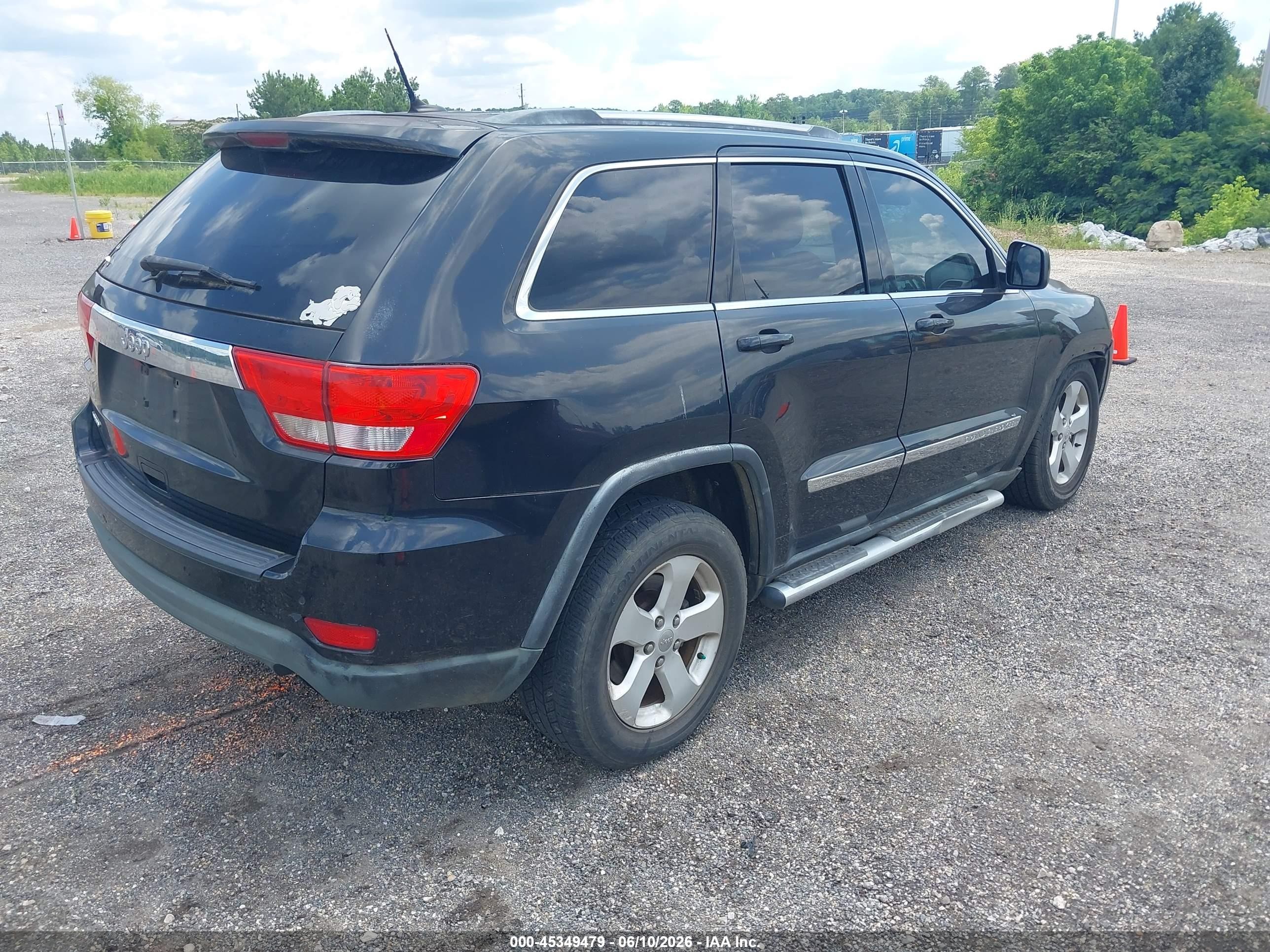 2012 Jeep Grand Cherokee Laredo Black vin: 1C4RJEAG2CC142561