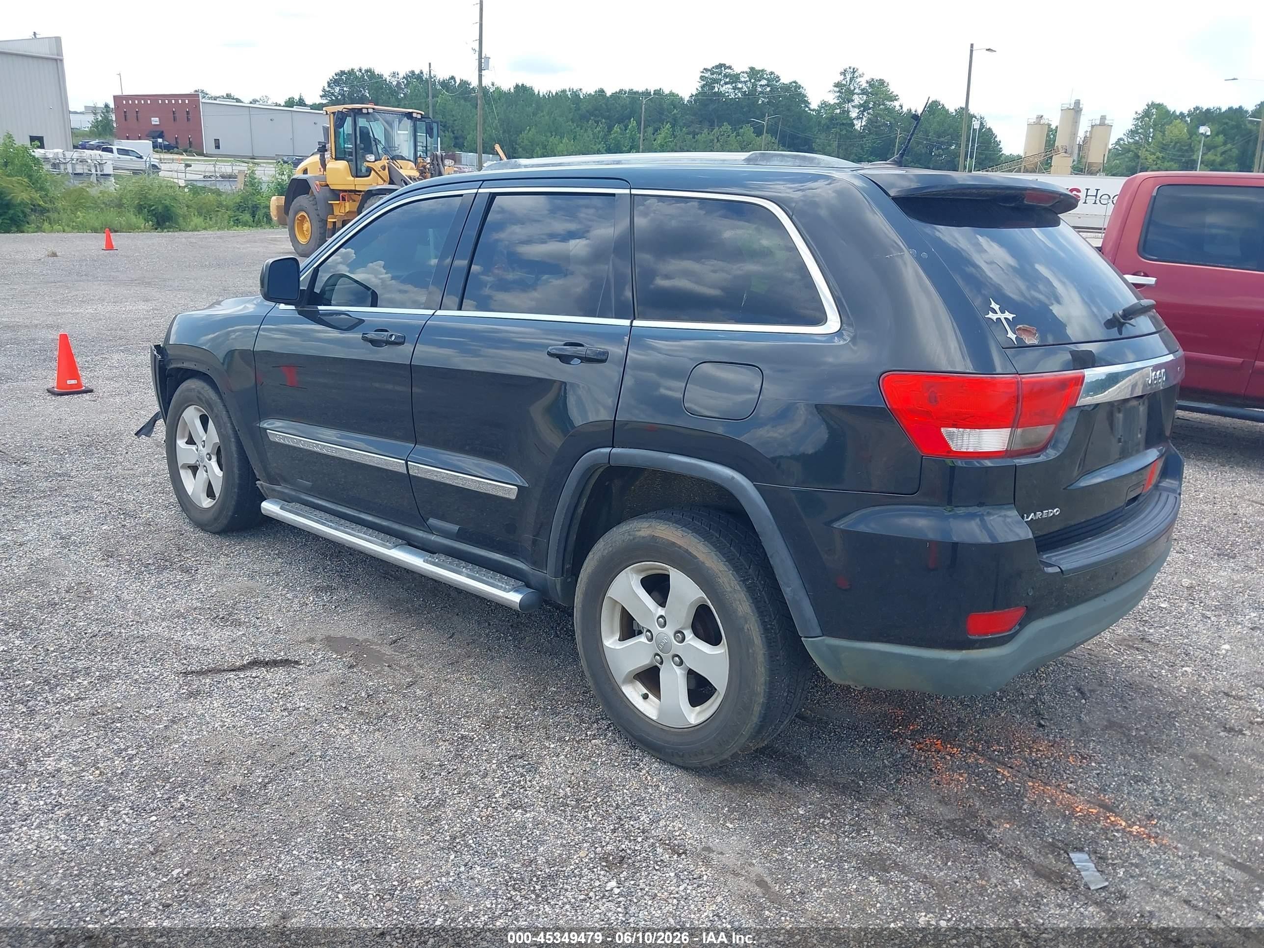 2012 Jeep Grand Cherokee Laredo Black vin: 1C4RJEAG2CC142561