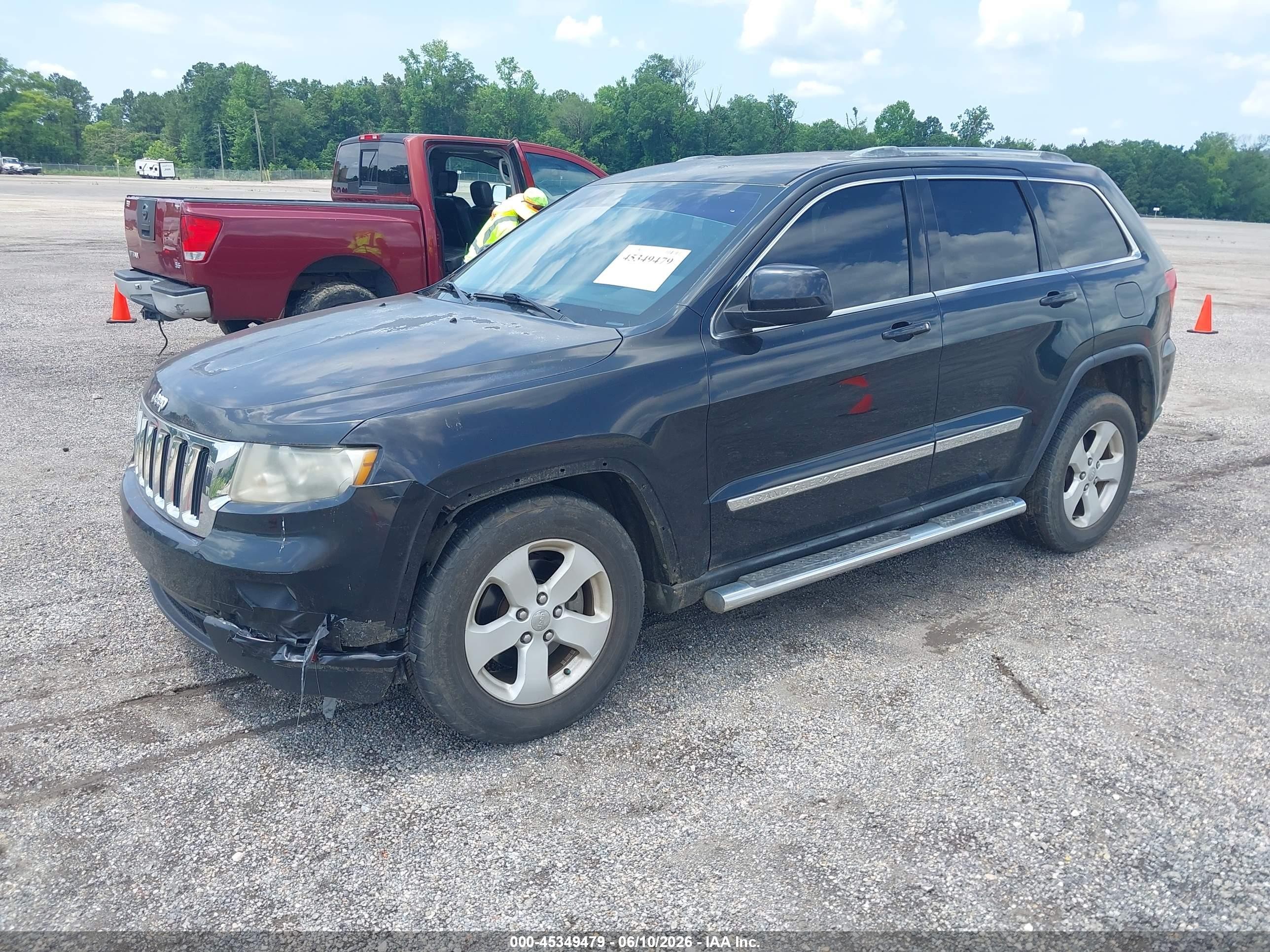 2012 Jeep Grand Cherokee Laredo Black vin: 1C4RJEAG2CC142561