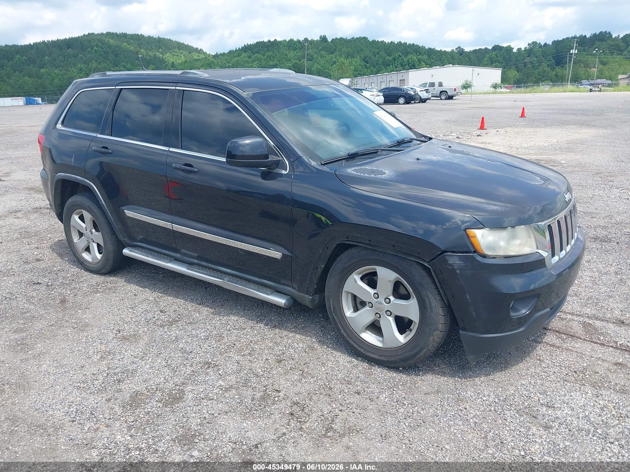 2012 Jeep Grand Cherokee Laredo Black vin: 1C4RJEAG2CC142561