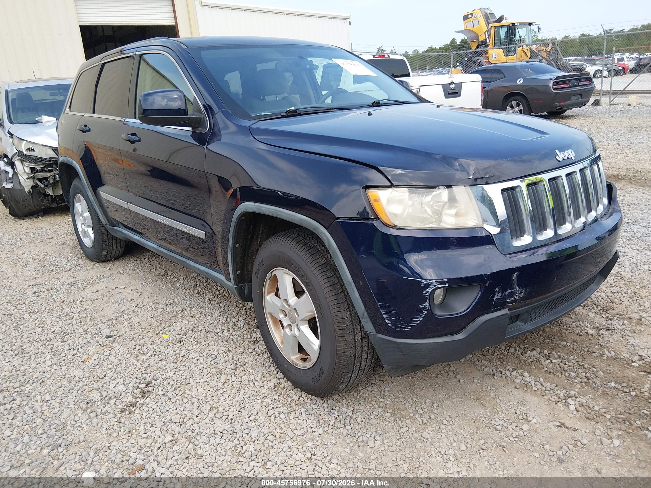 2012 Jeep Grand Cherokee Laredo Синий vin: 1C4RJEAG2CC236262