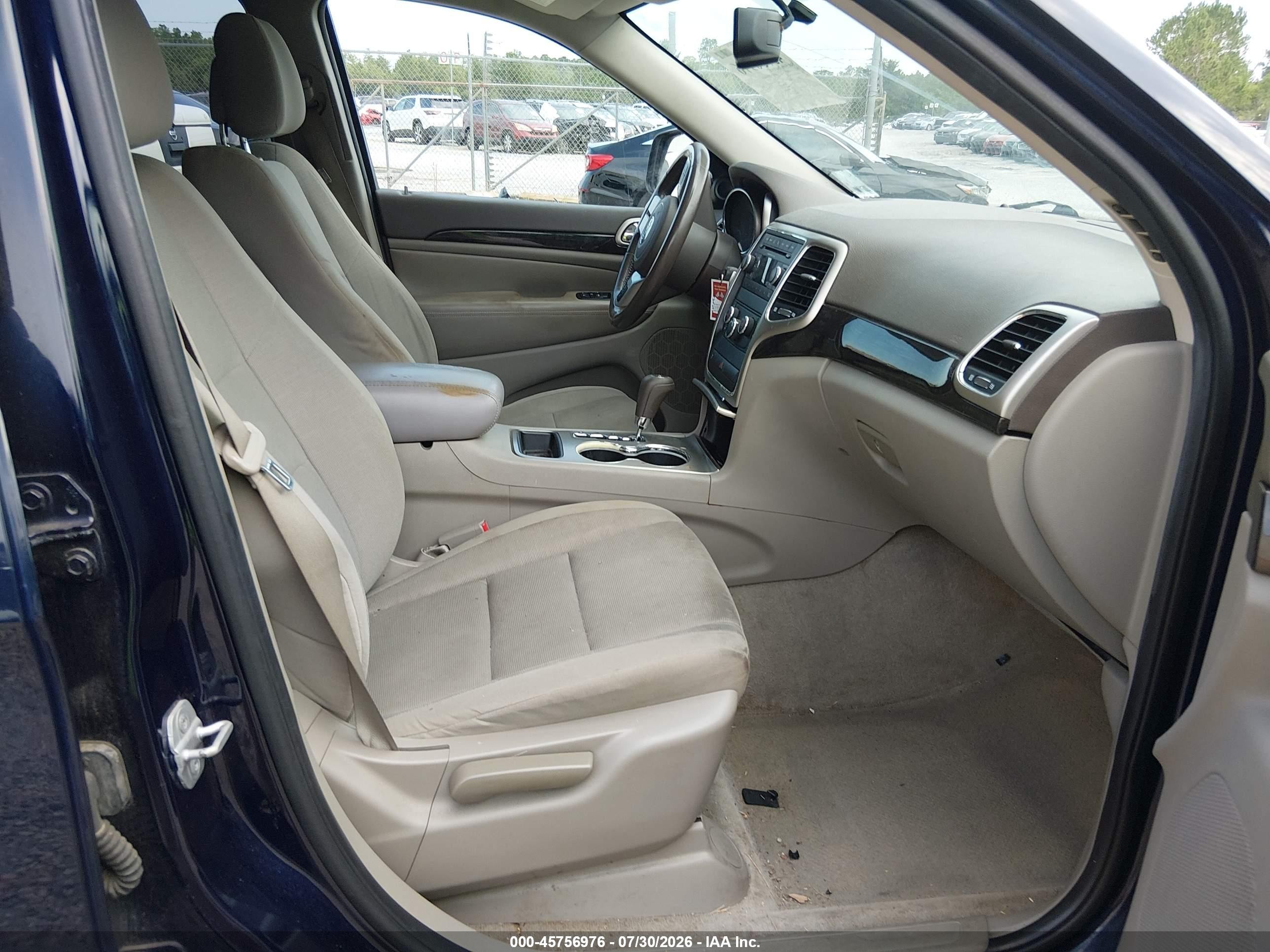 2012 Jeep Grand Cherokee Laredo Синий vin: 1C4RJEAG2CC236262