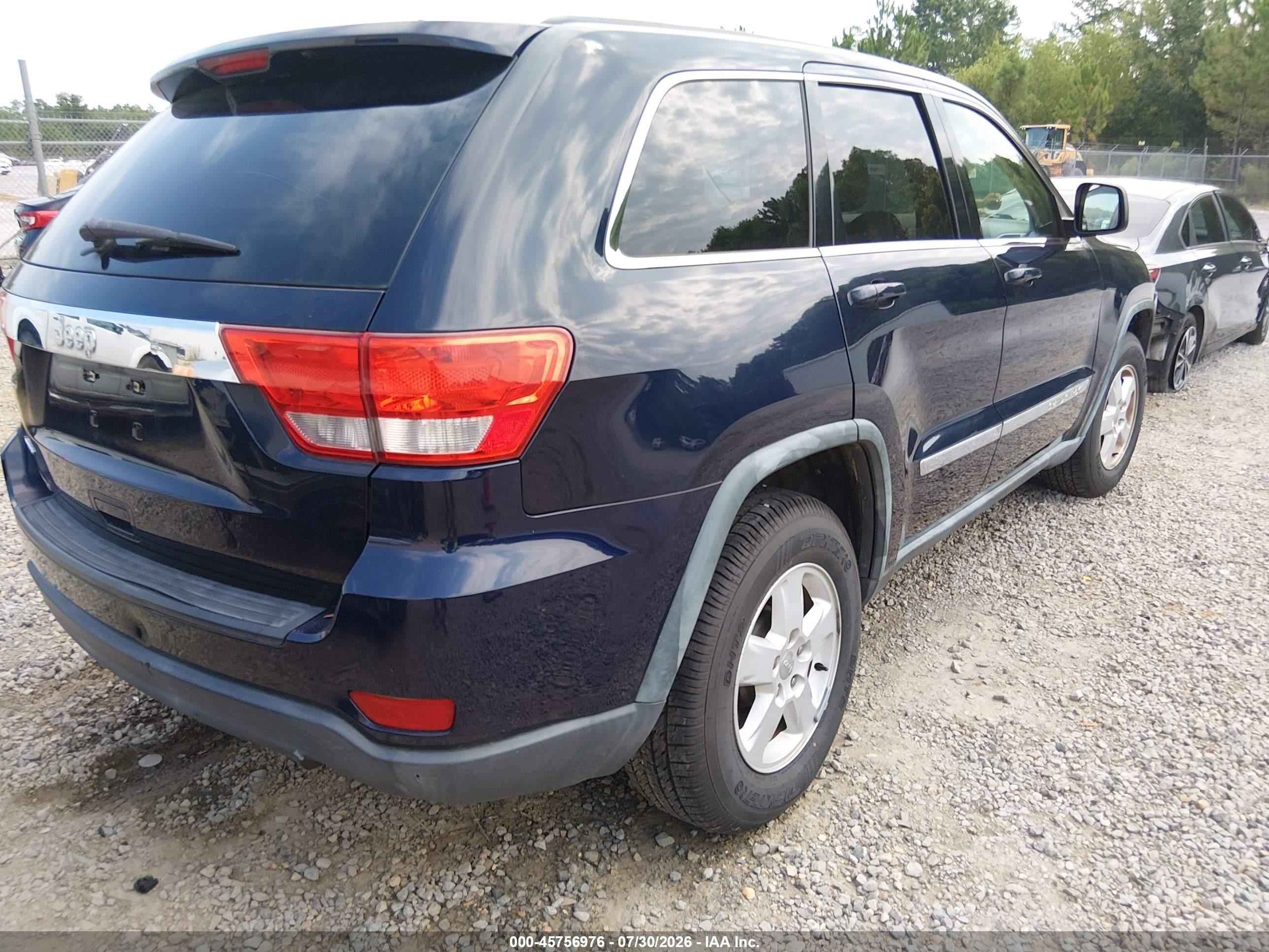 2012 Jeep Grand Cherokee Laredo Синий vin: 1C4RJEAG2CC236262