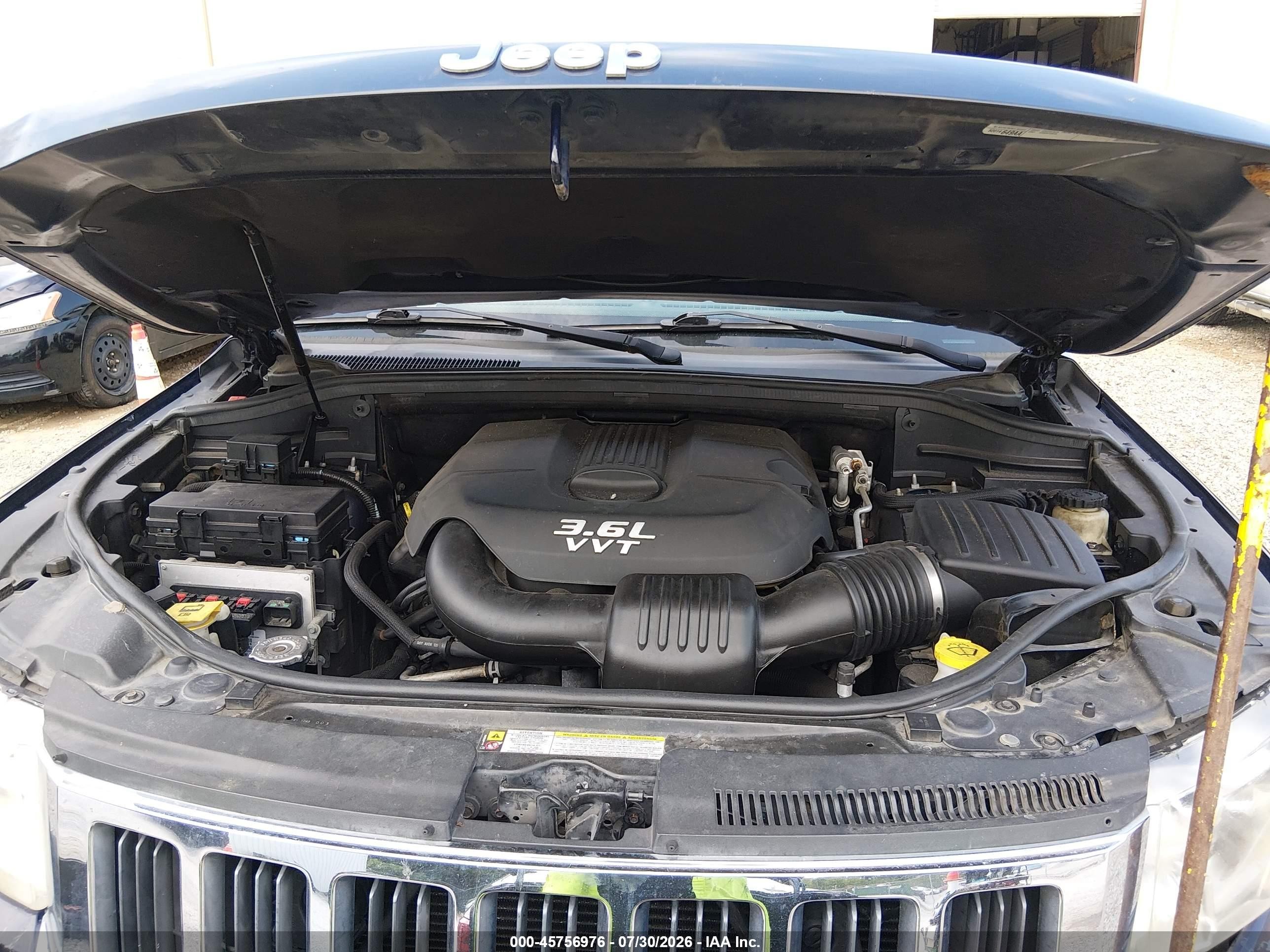 2012 Jeep Grand Cherokee Laredo Синий vin: 1C4RJEAG2CC236262
