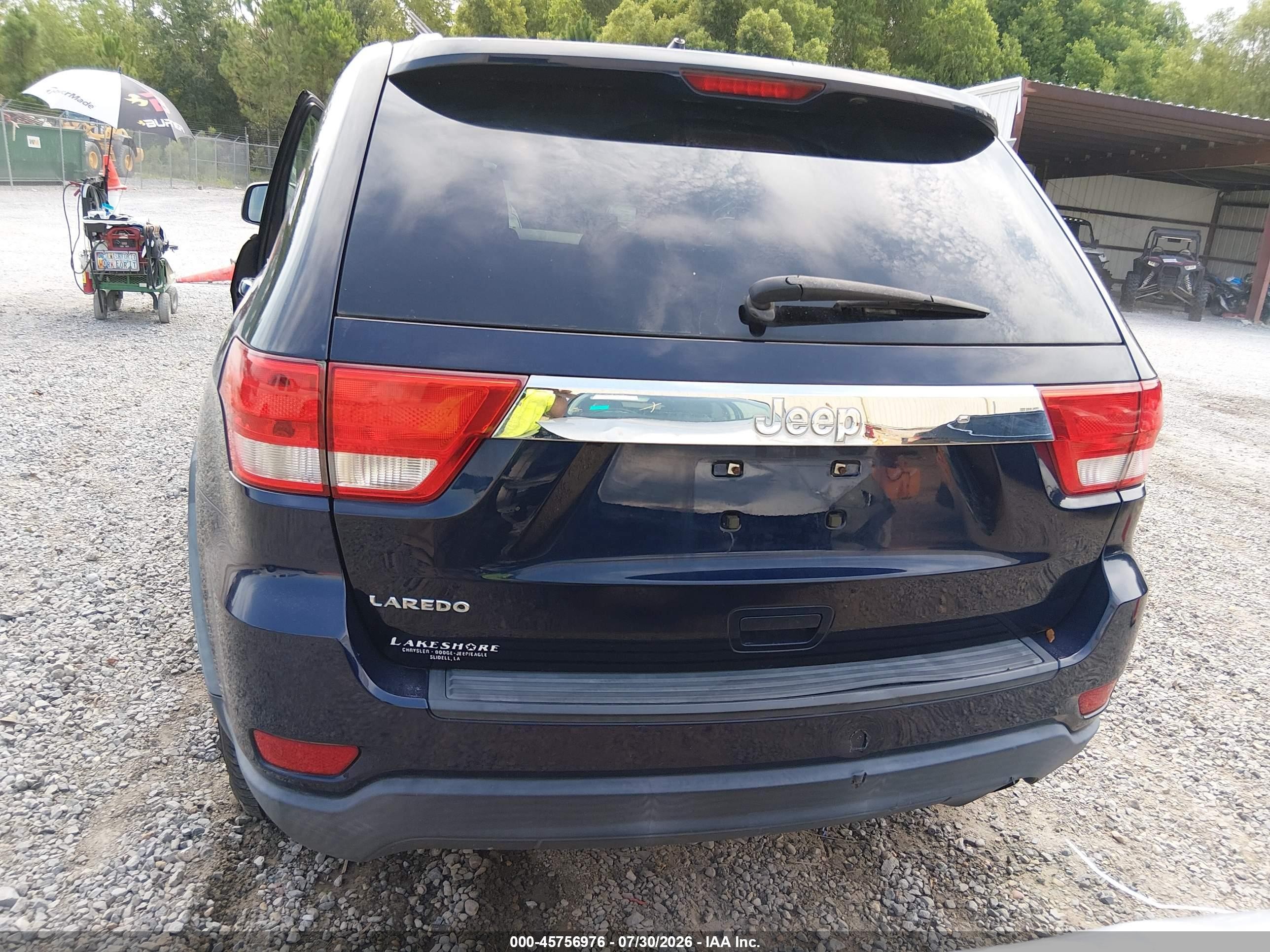 2012 Jeep Grand Cherokee Laredo Синий vin: 1C4RJEAG2CC236262