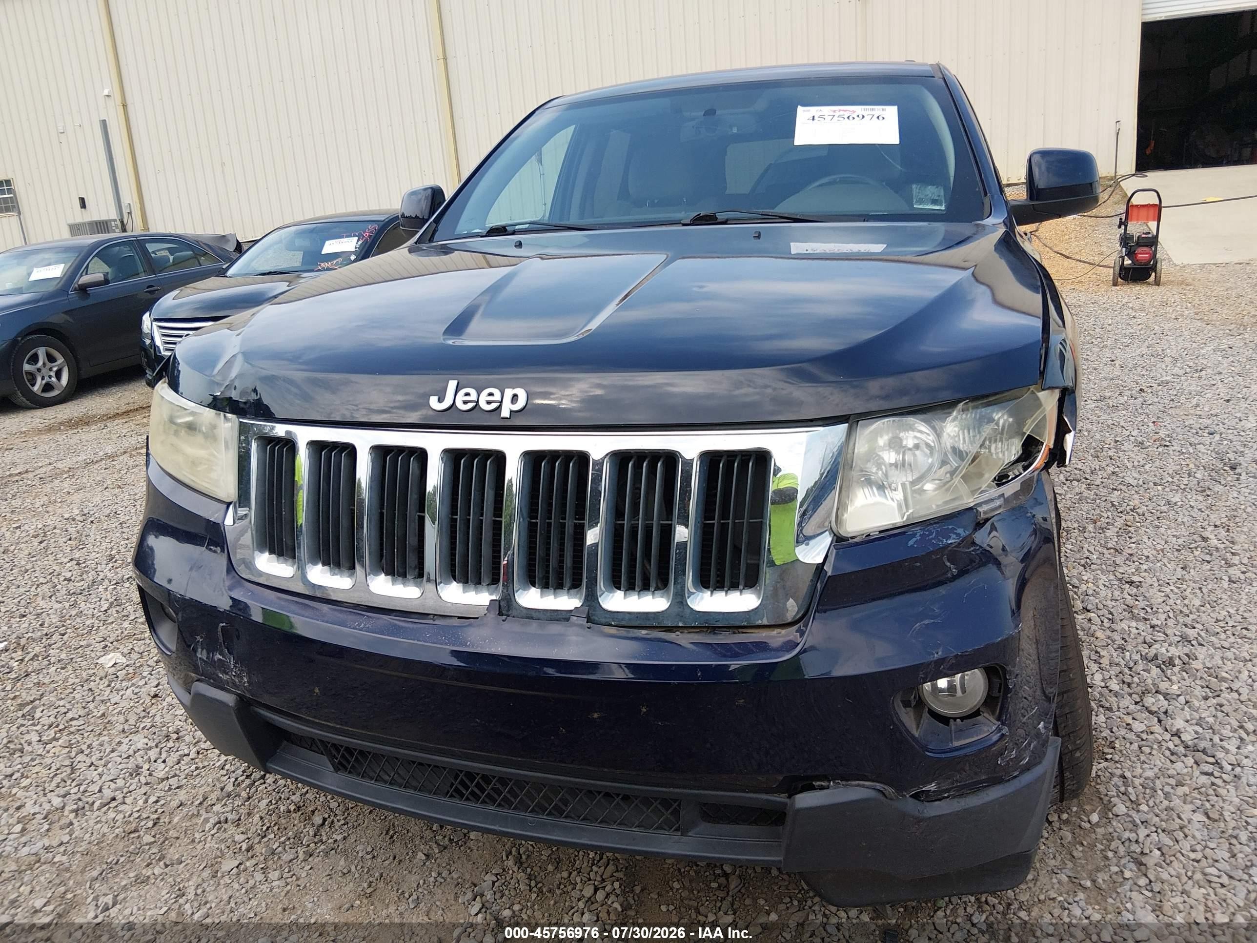 2012 Jeep Grand Cherokee Laredo Синий vin: 1C4RJEAG2CC236262