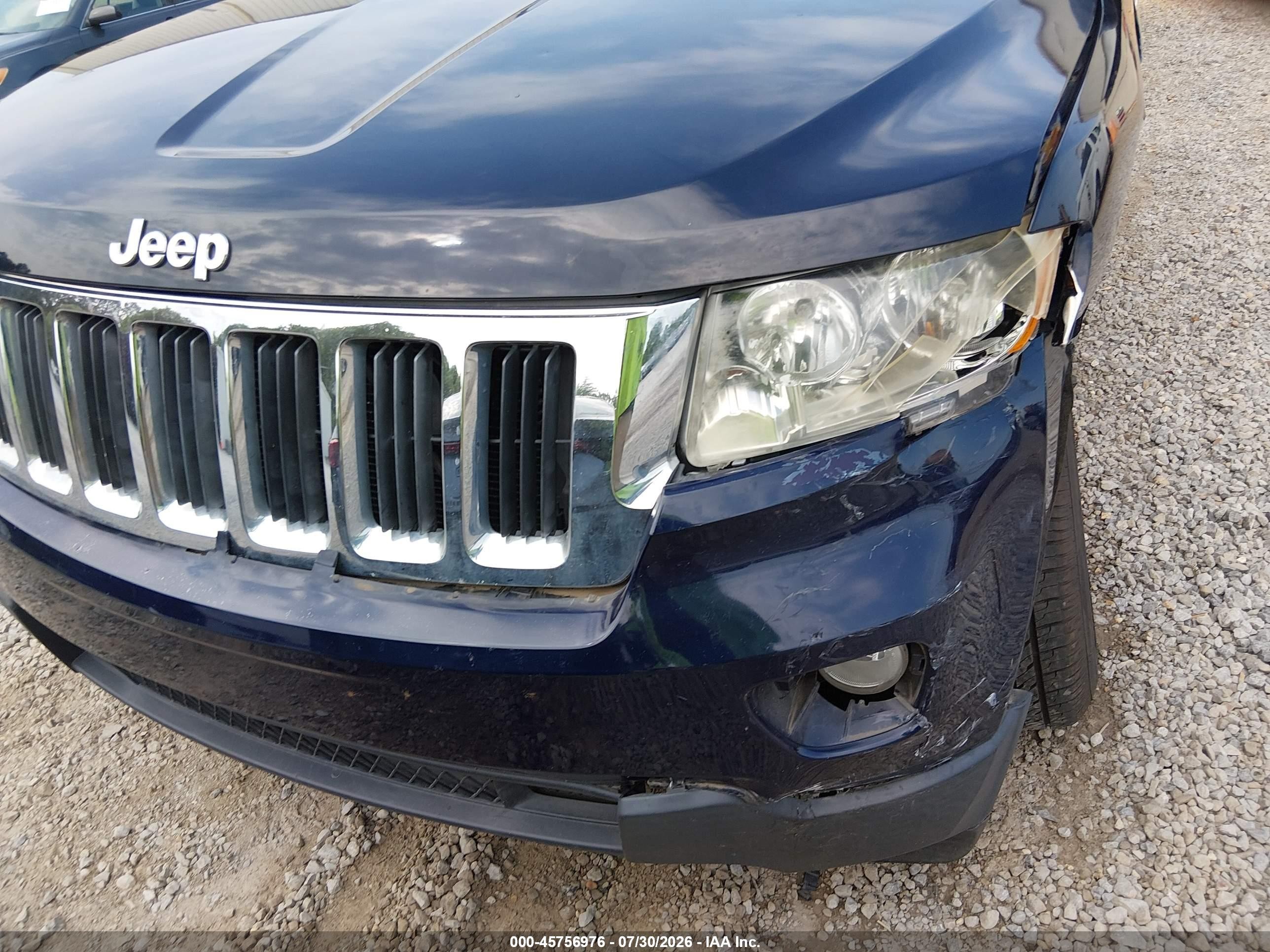 2012 Jeep Grand Cherokee Laredo Синий vin: 1C4RJEAG2CC236262