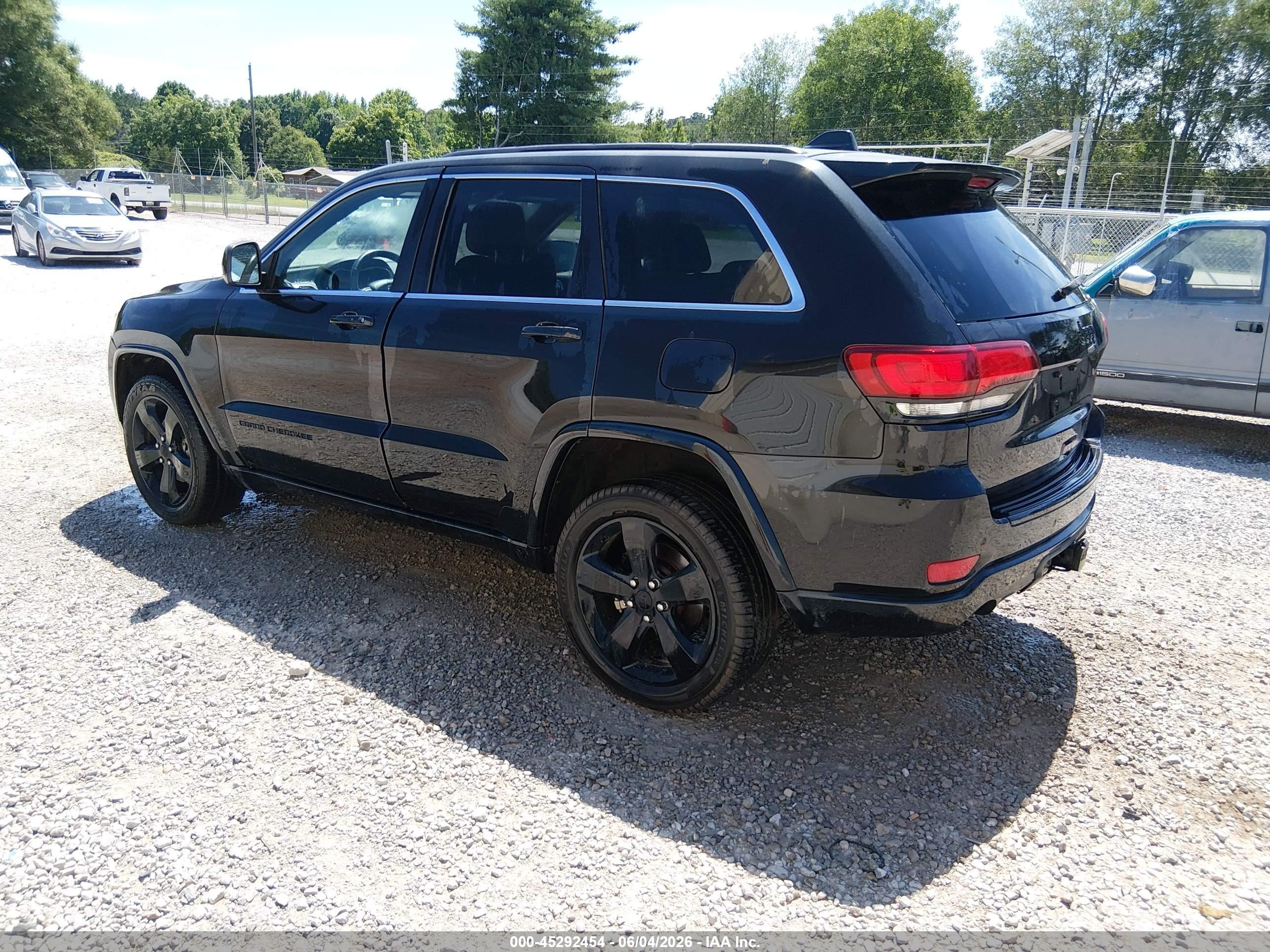 2015 Jeep Grand Cherokee Laredo Black vin: 1C4RJEAG2FC152432