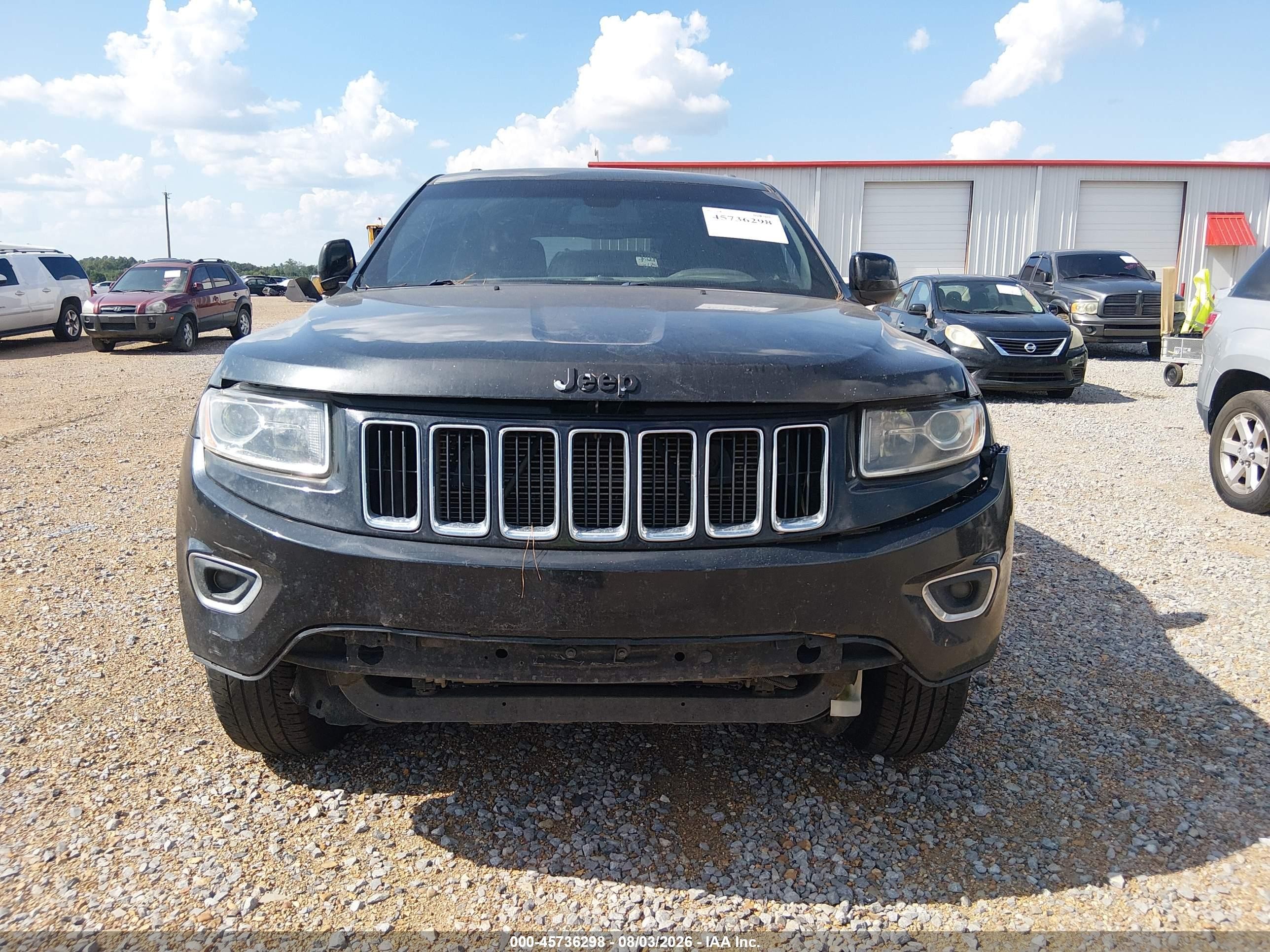 2015 Jeep Grand Cherokee Laredo Black vin: 1C4RJEAG2FC635404