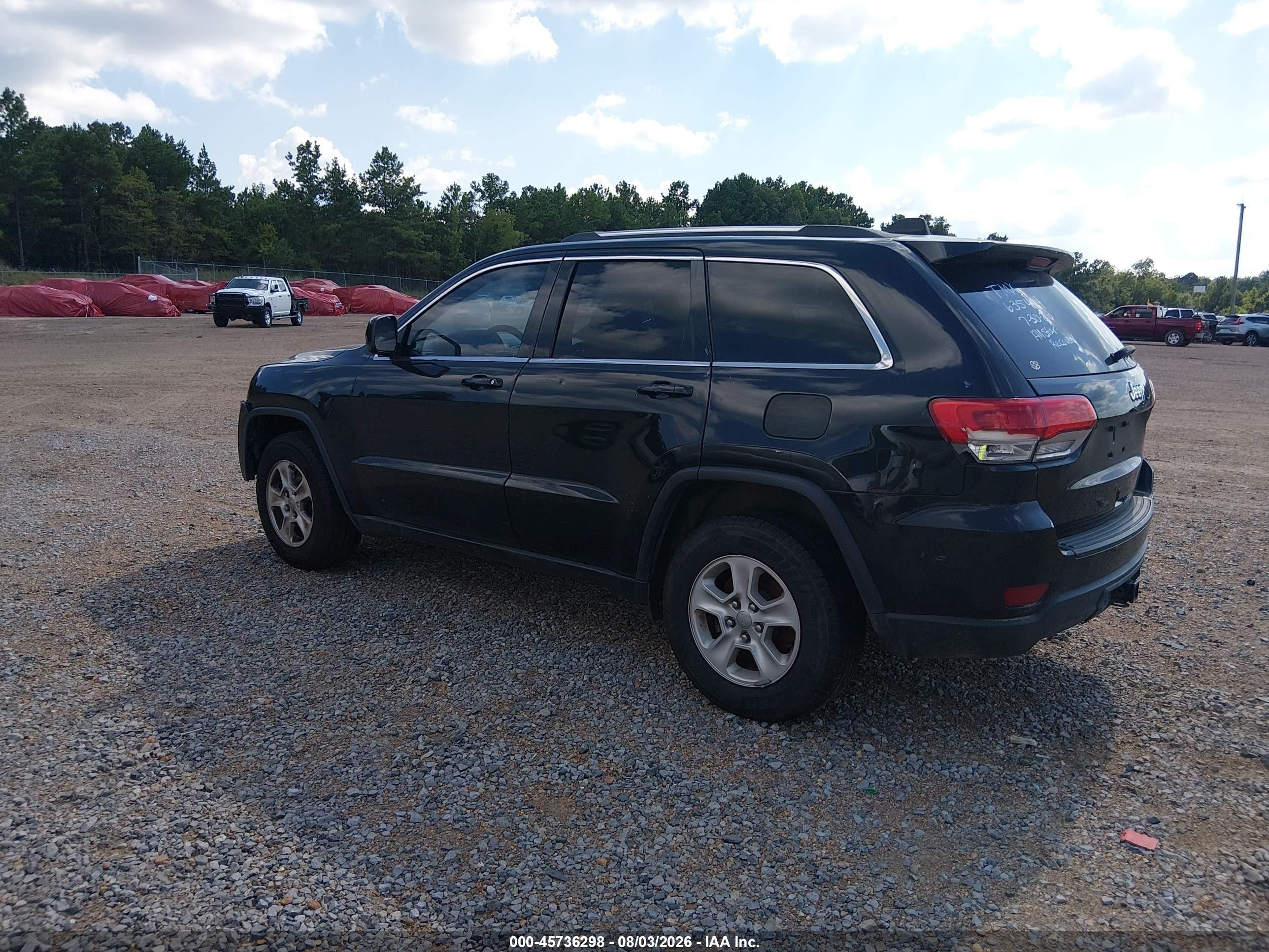 2015 Jeep Grand Cherokee Laredo Black vin: 1C4RJEAG2FC635404