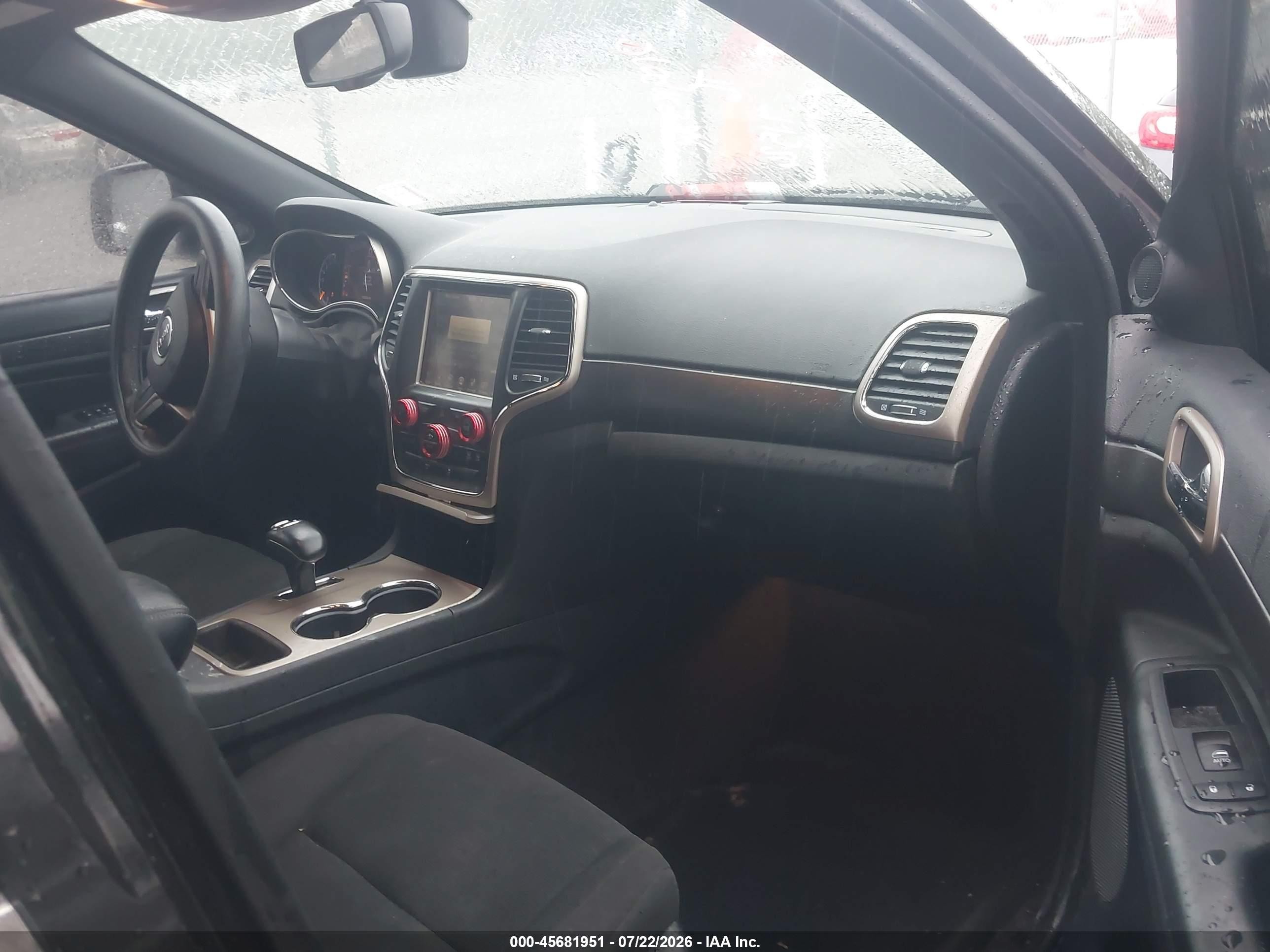 2015 Jeep Grand Cherokee Laredo Black vin: 1C4RJEAG2FC653983