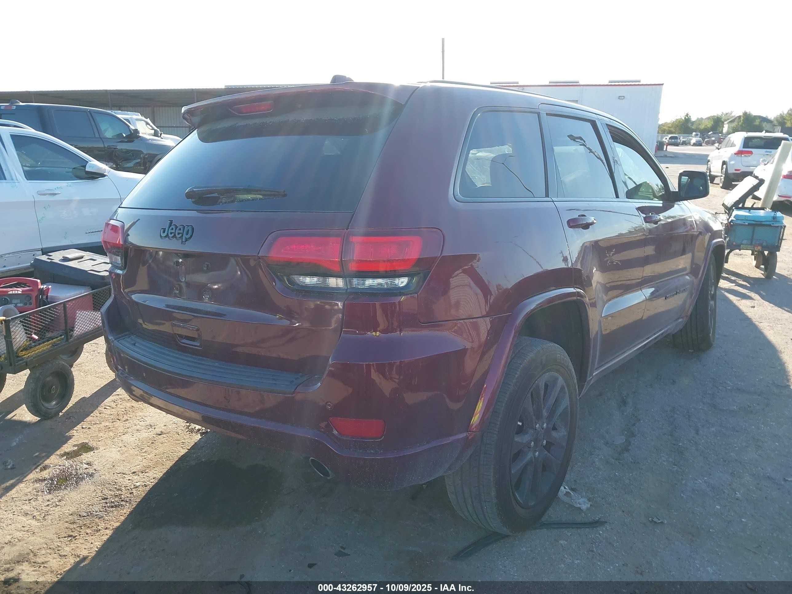 2019 Jeep Grand Cherokee Altitude 4x2 Red vin: 1C4RJEAG2KC839260