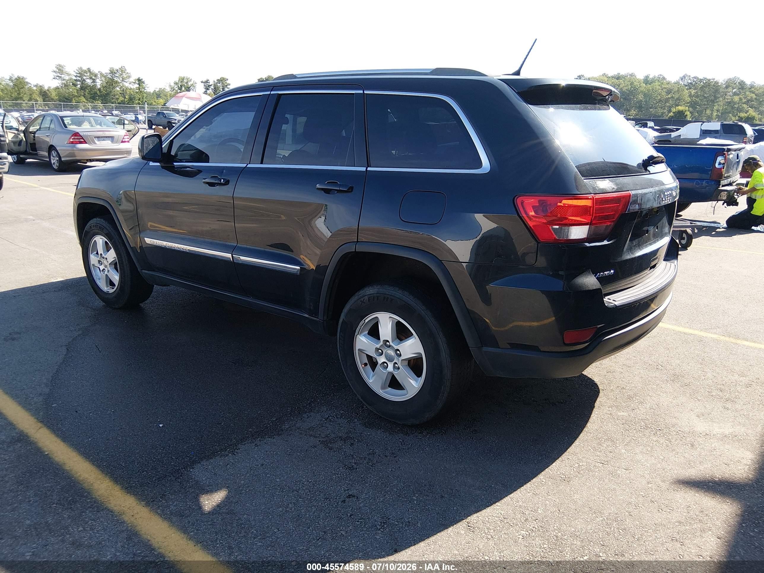 2012 Jeep Grand Cherokee Laredo Black vin: 1C4RJEAG3CC259890