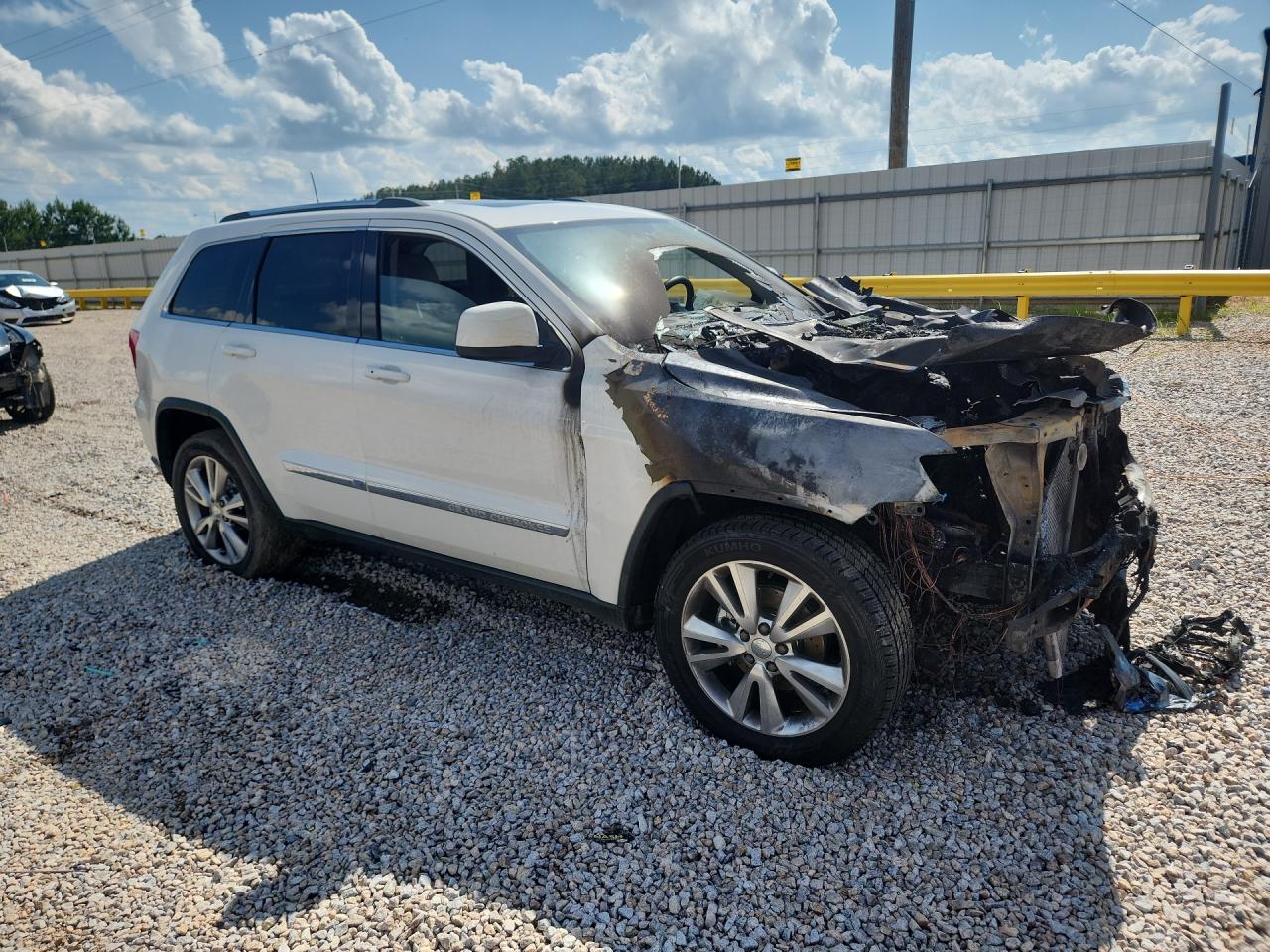 2012 Jeep Grand Cherokee Laredo White vin: 1C4RJEAG3CC291111