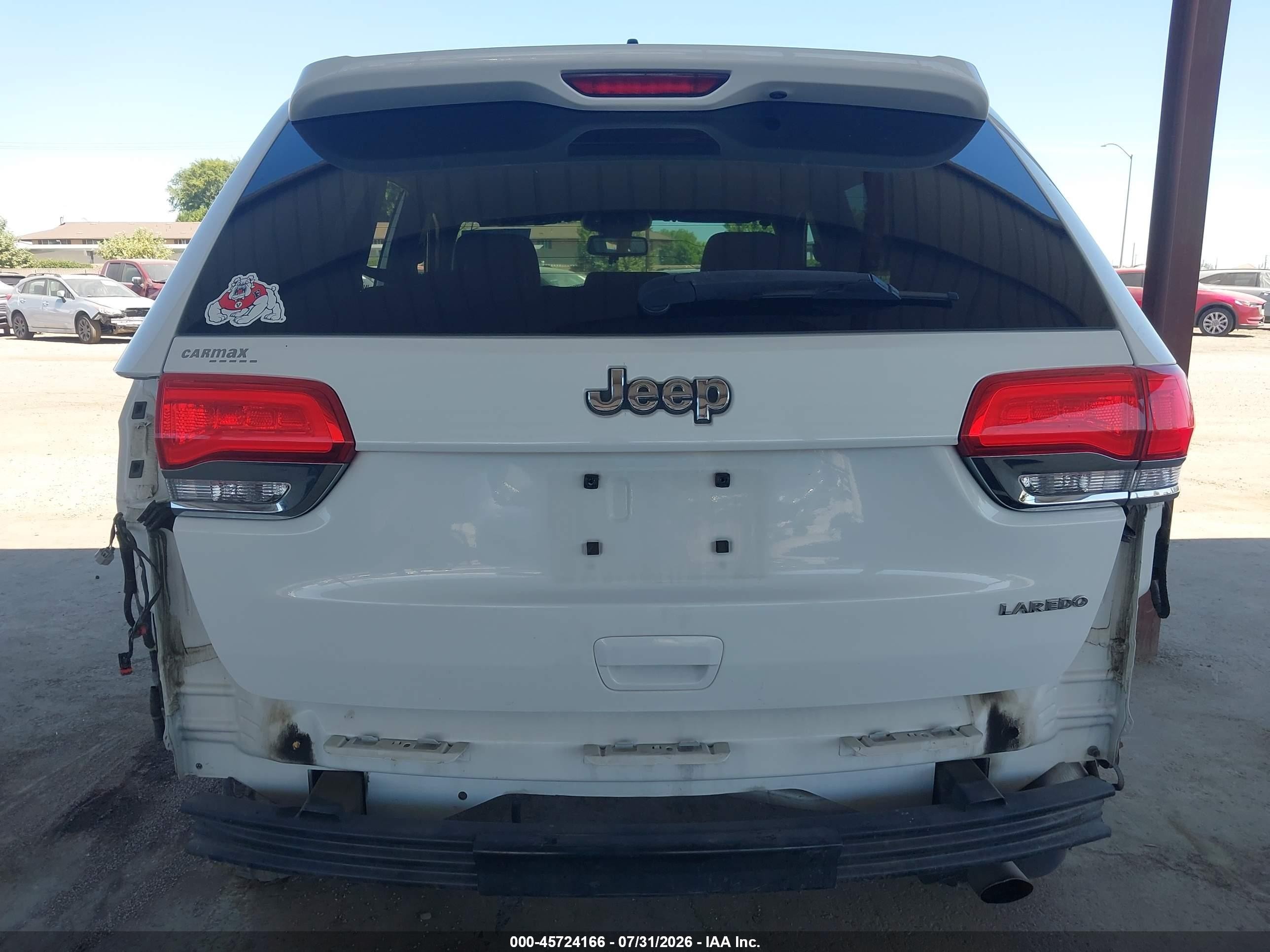 2014 Jeep Grand Cherokee Laredo White vin: 1C4RJEAG3EC120166