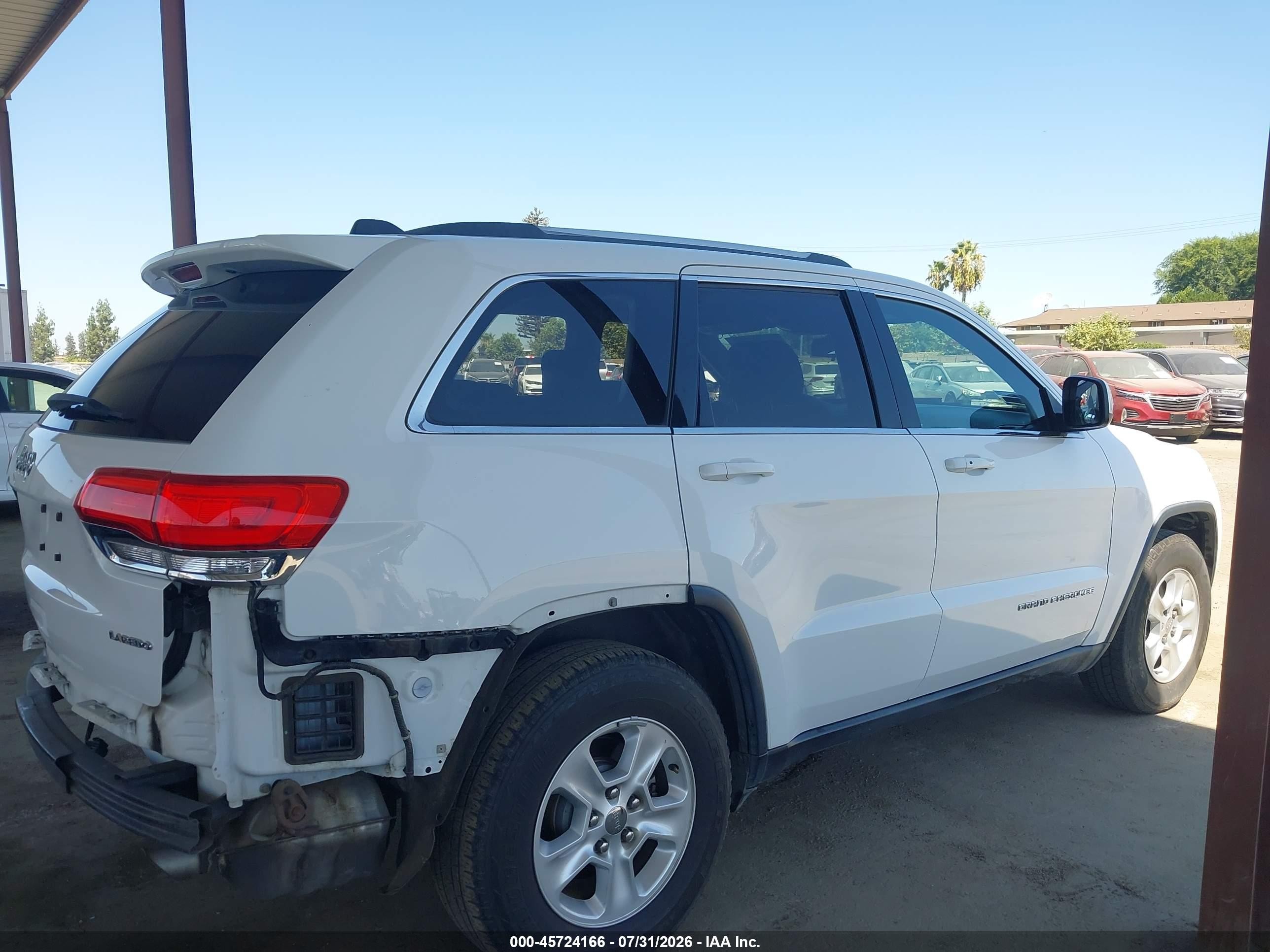 2014 Jeep Grand Cherokee Laredo White vin: 1C4RJEAG3EC120166