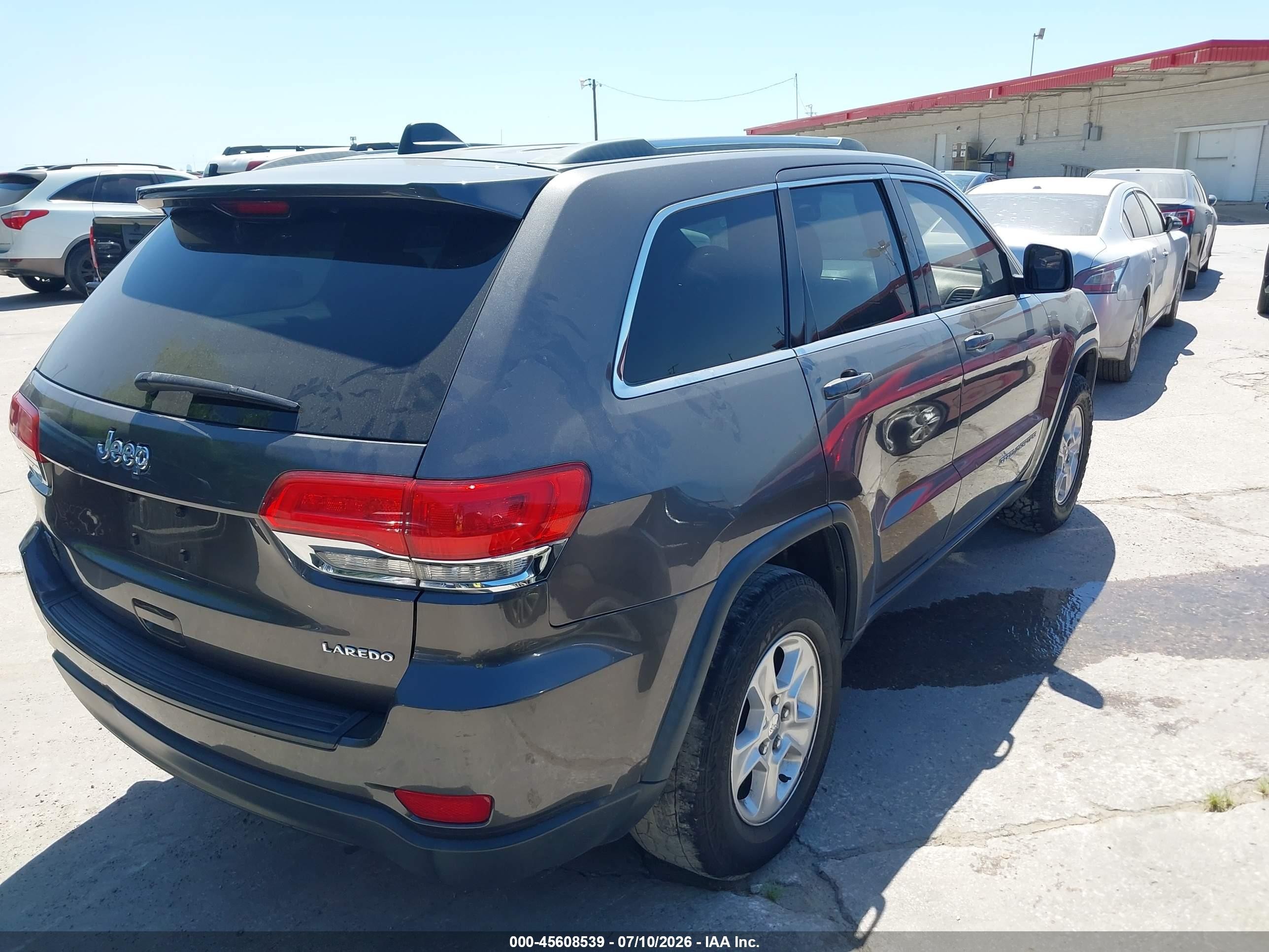 2014 Jeep Grand Cherokee Laredo Black vin: 1C4RJEAG3EC120328