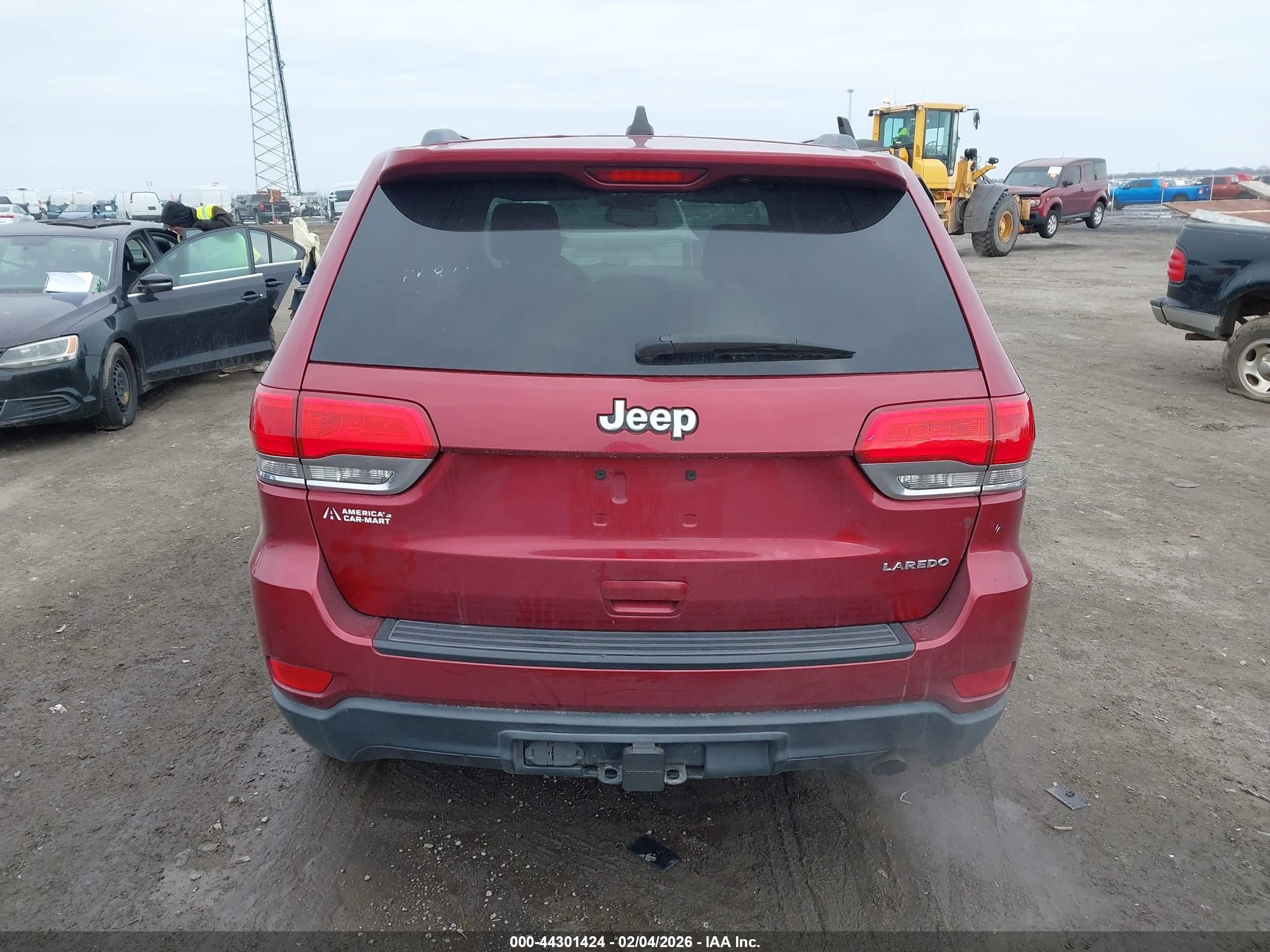 2014 Jeep Grand Cherokee Laredo Burgundy vin: 1C4RJEAG3EC144841
