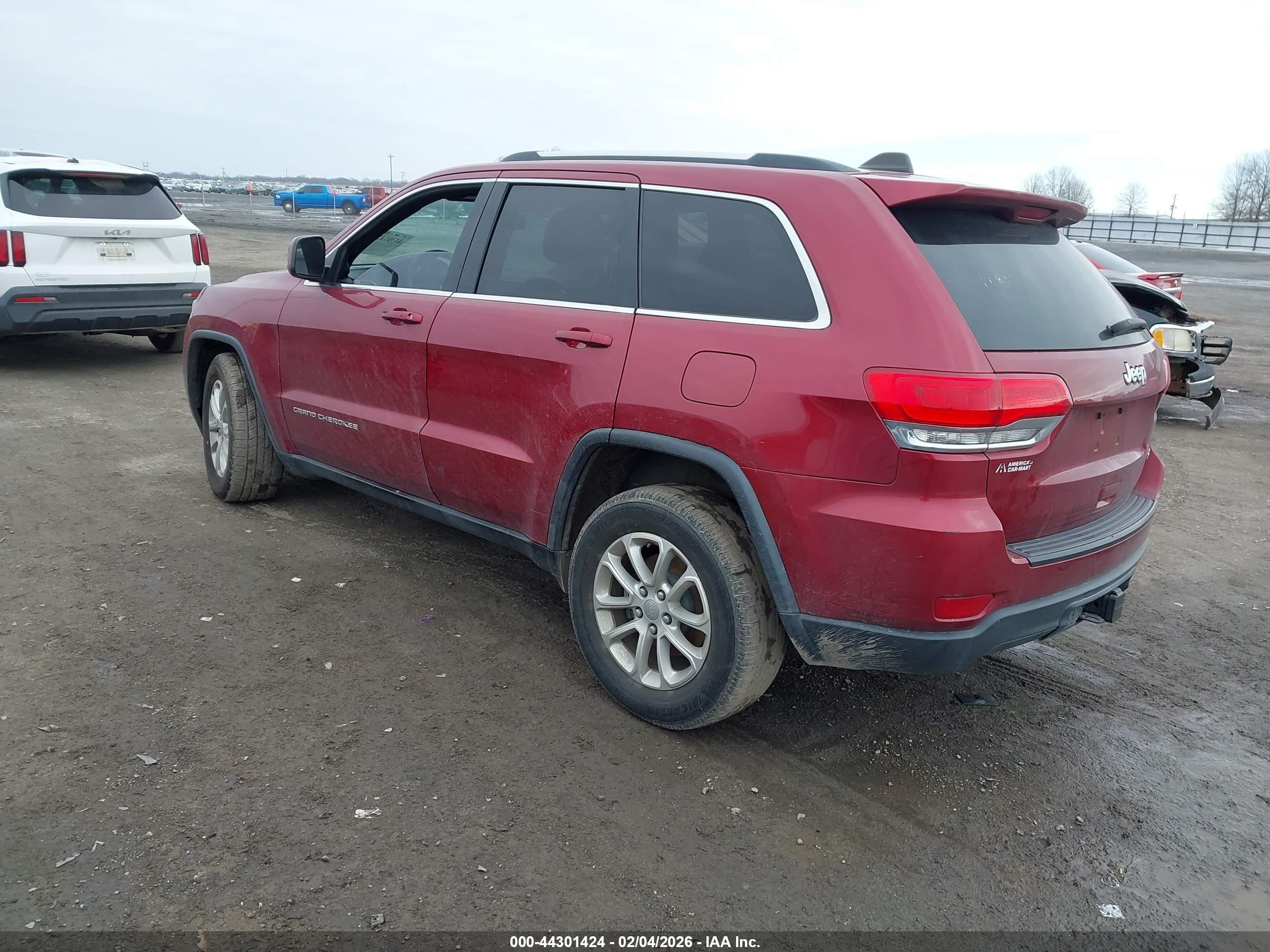 2014 Jeep Grand Cherokee Laredo Burgundy vin: 1C4RJEAG3EC144841