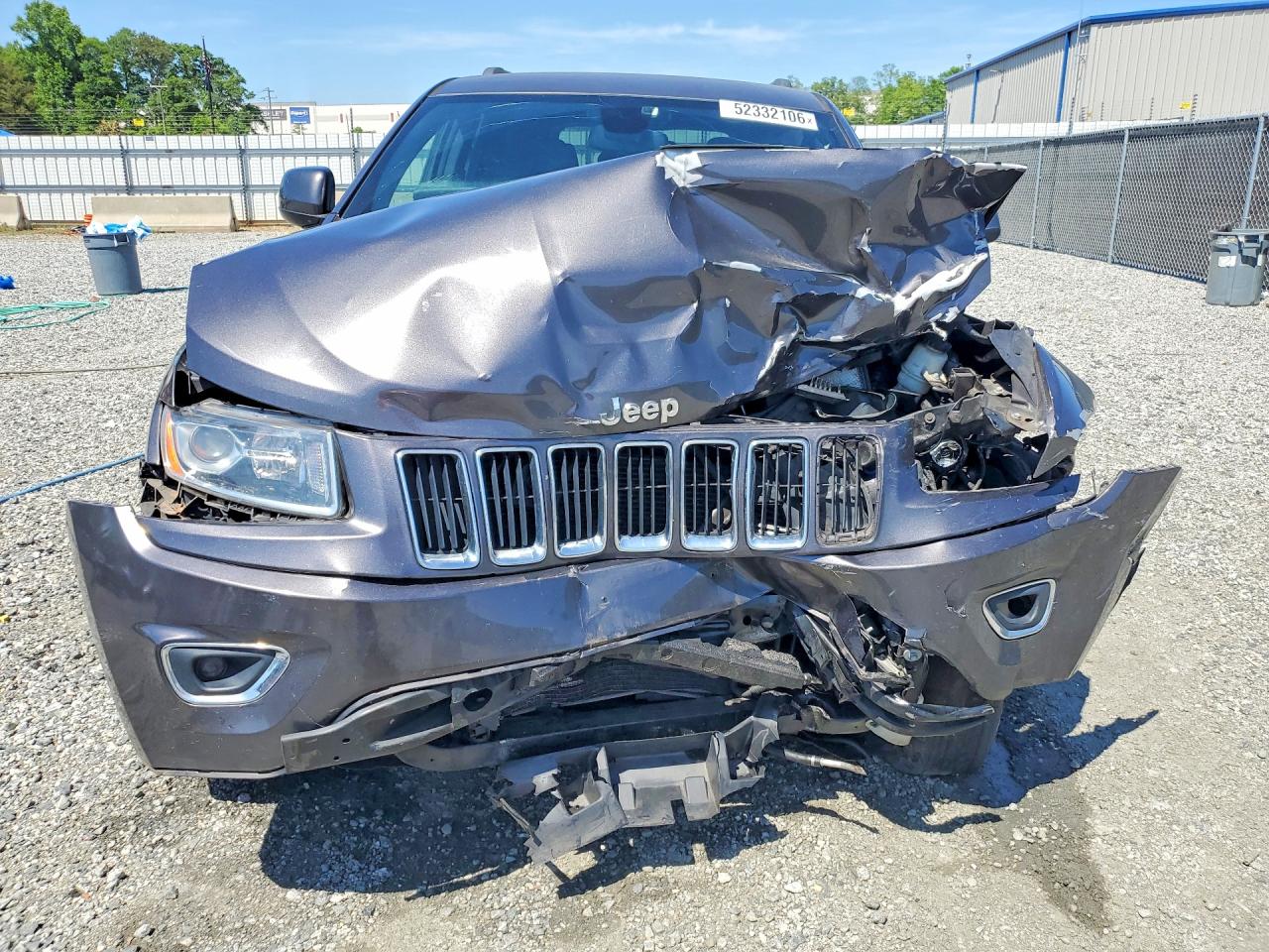 2015 Jeep Grand Cherokee Laredo Gray vin: 1C4RJEAG3FC217059