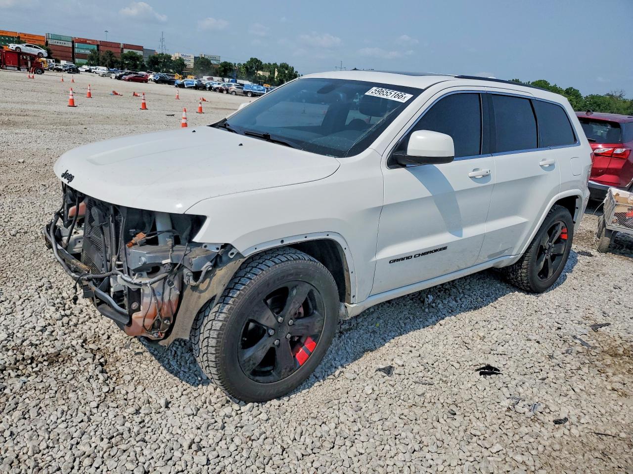 2015 Jeep Grand Cherokee Laredo Белый vin: 1C4RJEAG3FC614173