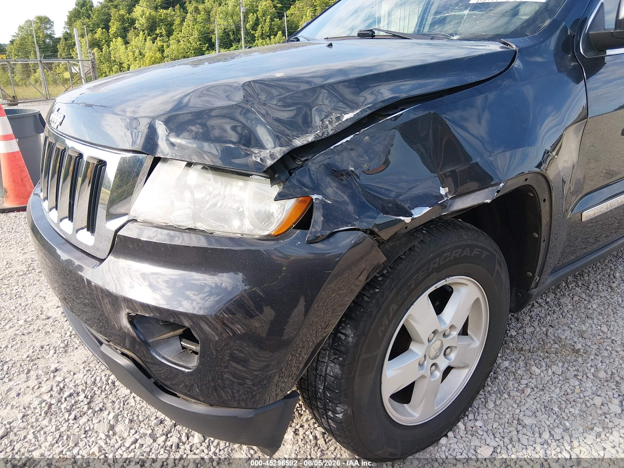 2012 Jeep Grand Cherokee Laredo Green vin: 1C4RJEAG4CC204347