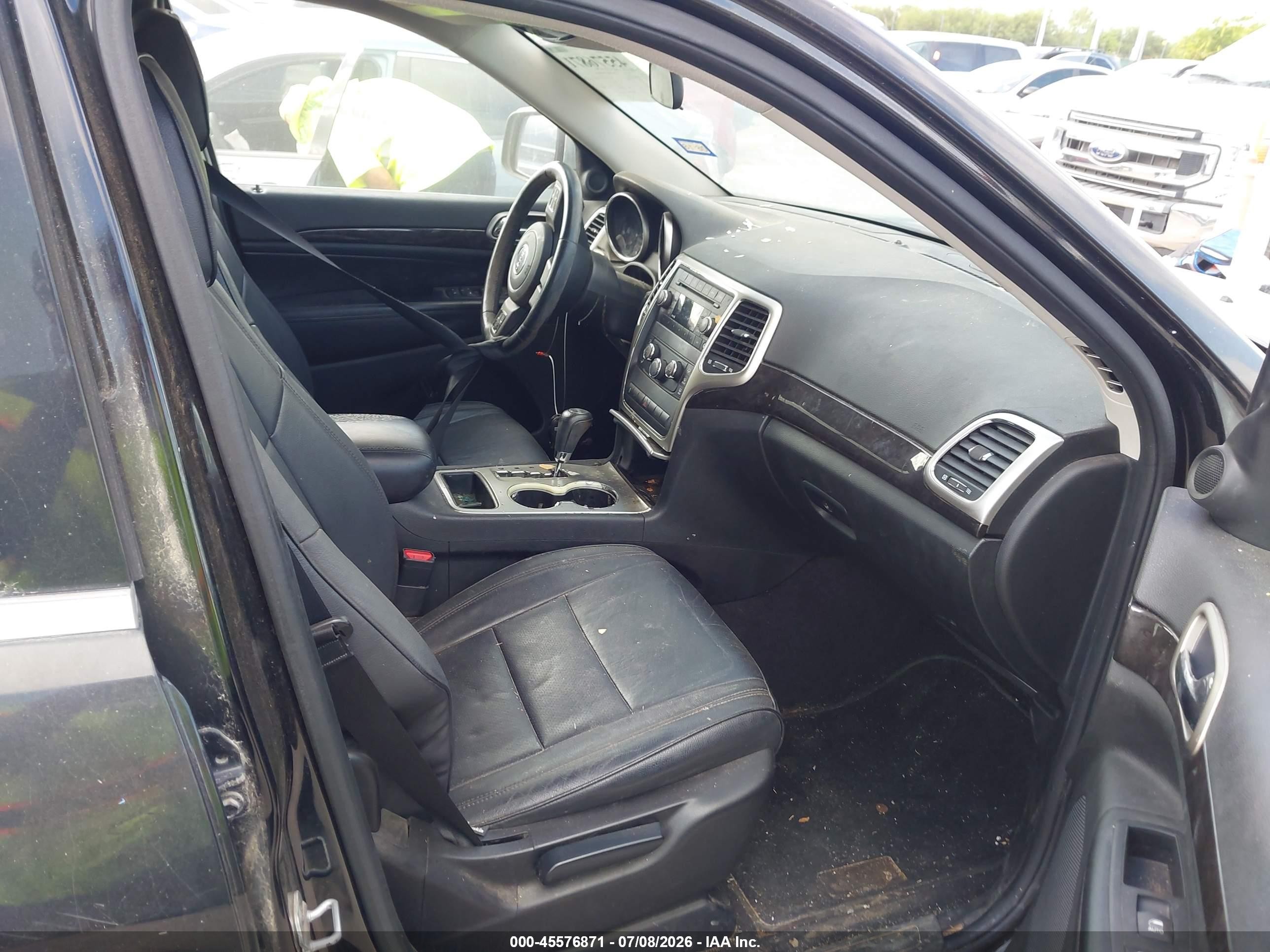 2012 Jeep Grand Cherokee Laredo Black vin: 1C4RJEAG4CC222931