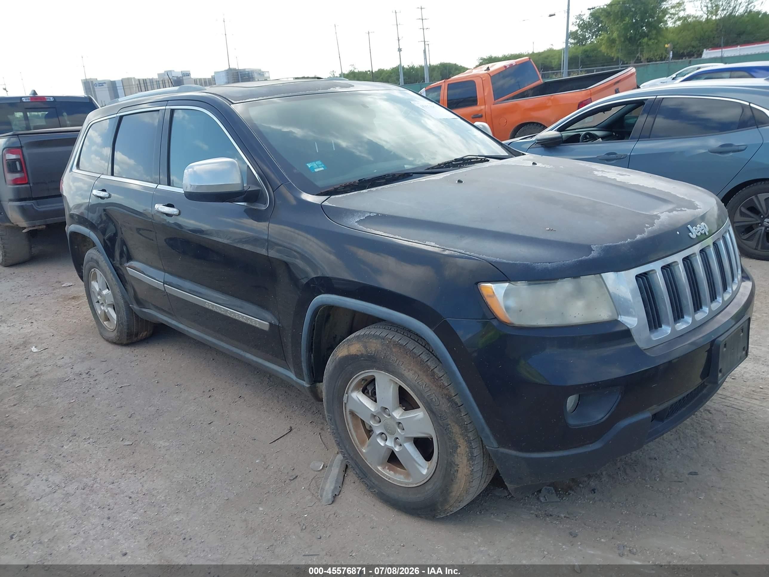 2012 Jeep Grand Cherokee Laredo Black vin: 1C4RJEAG4CC222931