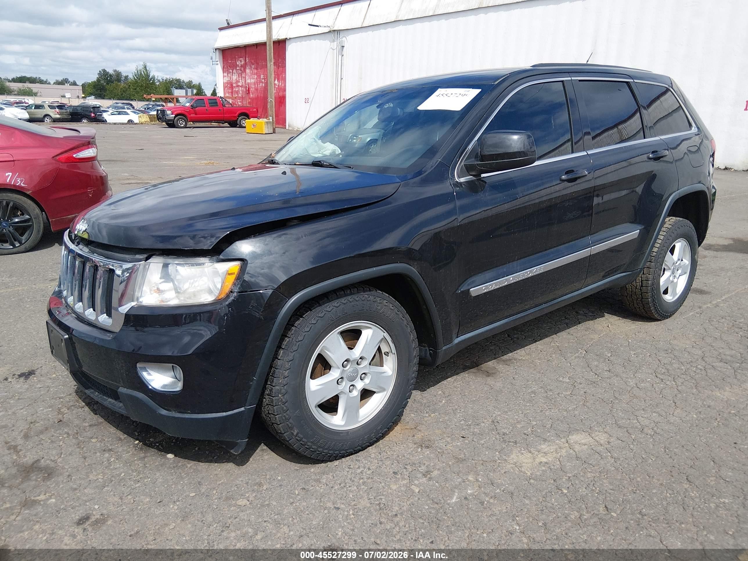 2012 Jeep Grand Cherokee Laredo Black vin: 1C4RJEAG4CC259557