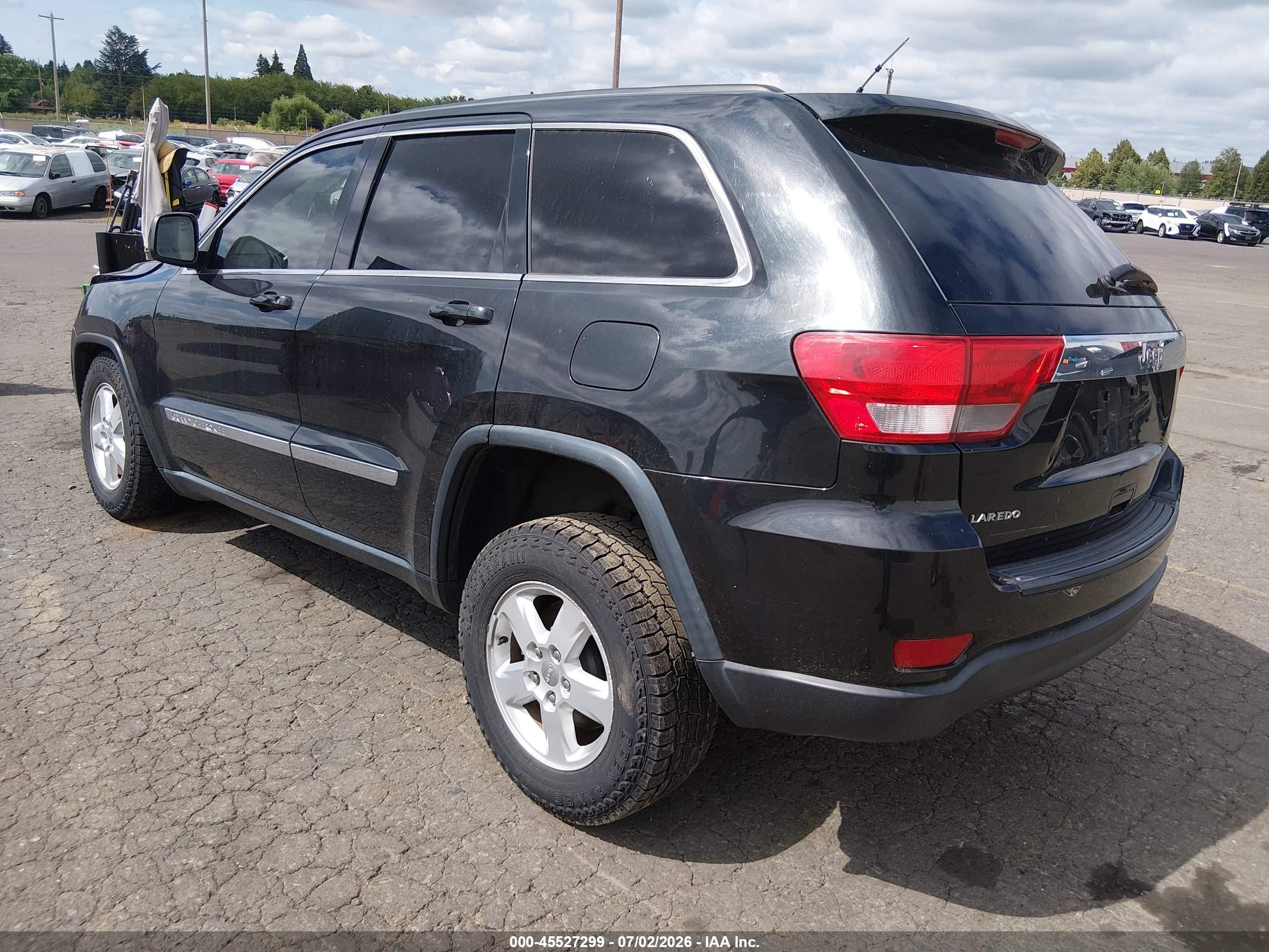 2012 Jeep Grand Cherokee Laredo Black vin: 1C4RJEAG4CC259557
