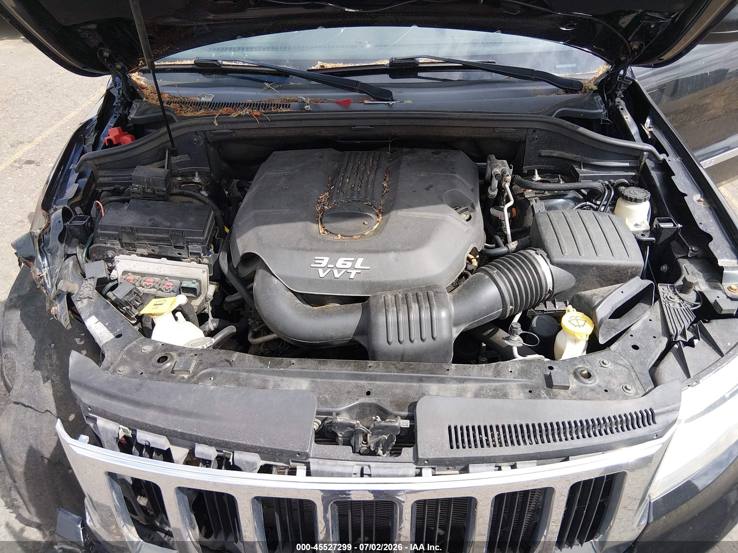 2012 Jeep Grand Cherokee Laredo Black vin: 1C4RJEAG4CC259557