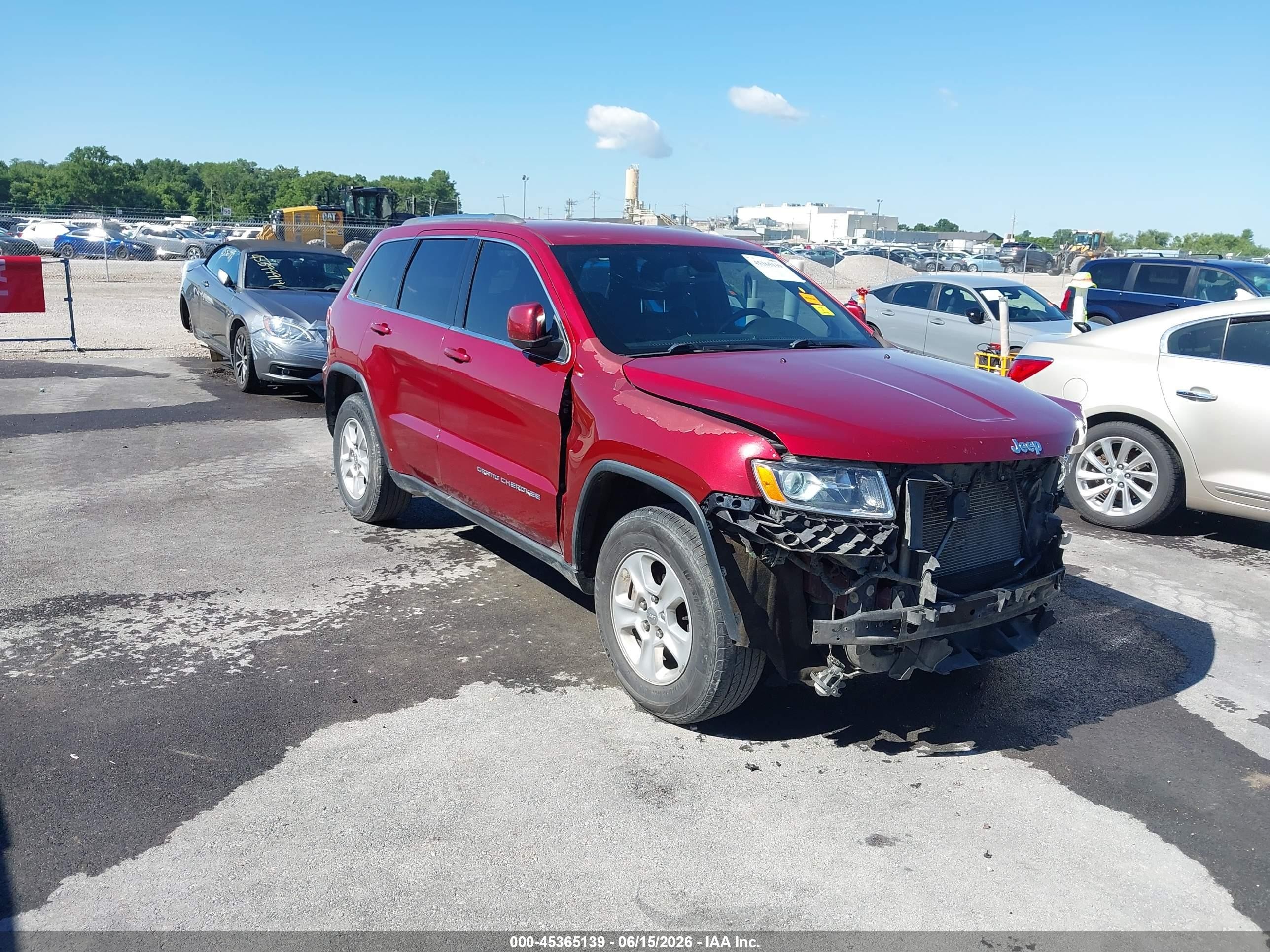 2014 Jeep Grand Cherokee Laredo Red vin: 1C4RJEAG4EC126736