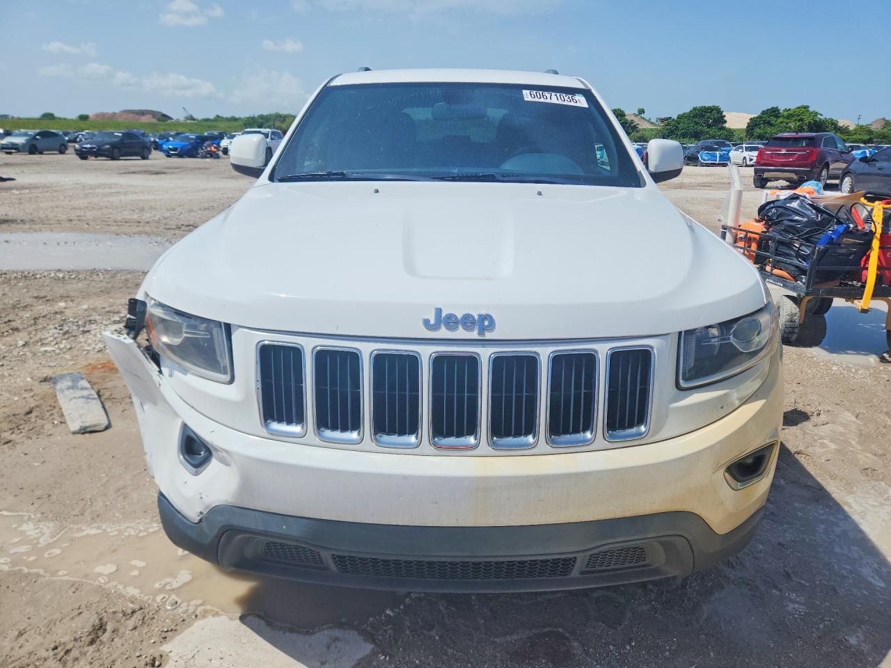 2014 Jeep Grand Cherokee Laredo White vin: 1C4RJEAG4EC528899