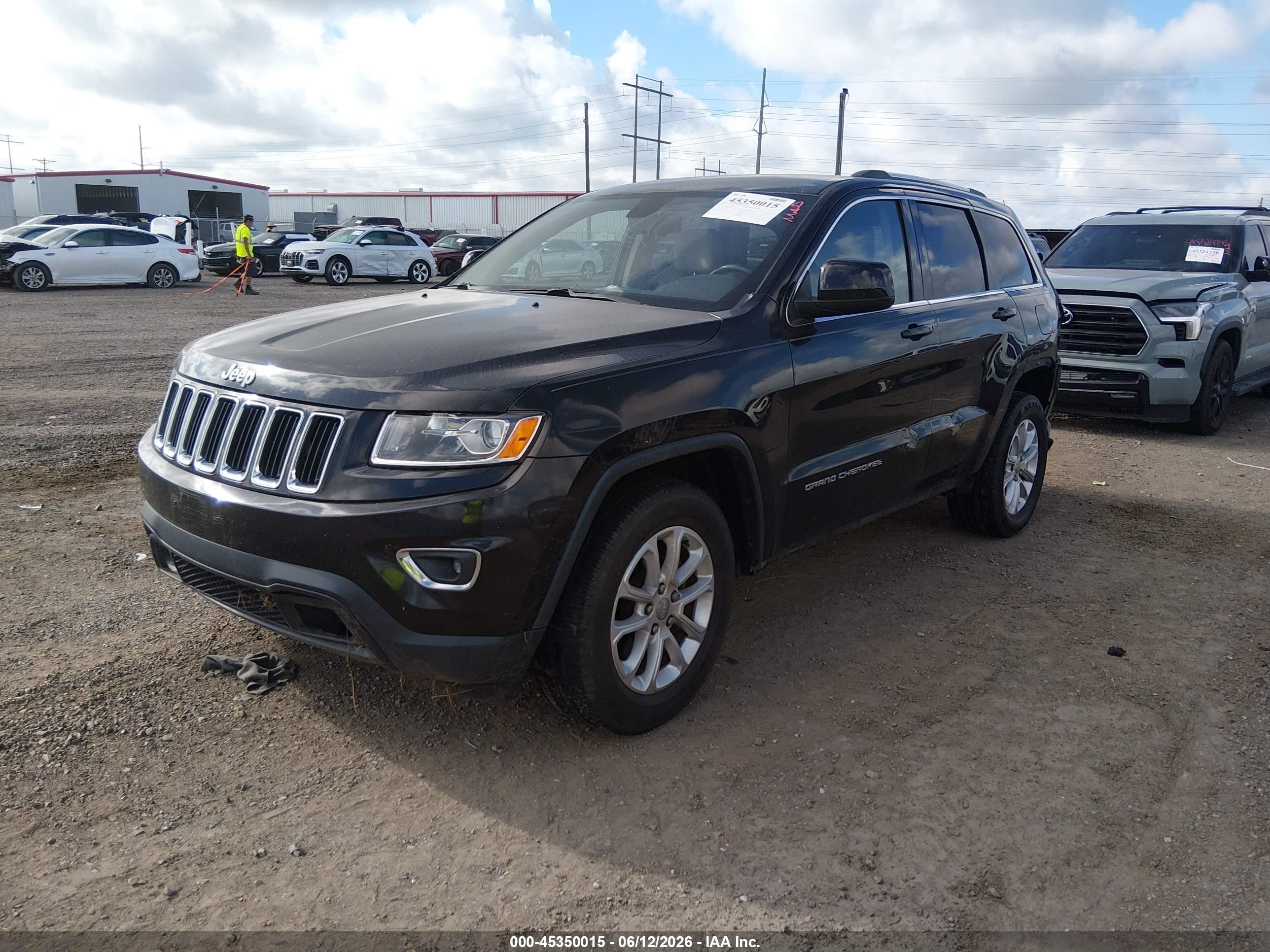 2015 Jeep Grand Cherokee Laredo Black vin: 1C4RJEAG4FC727811